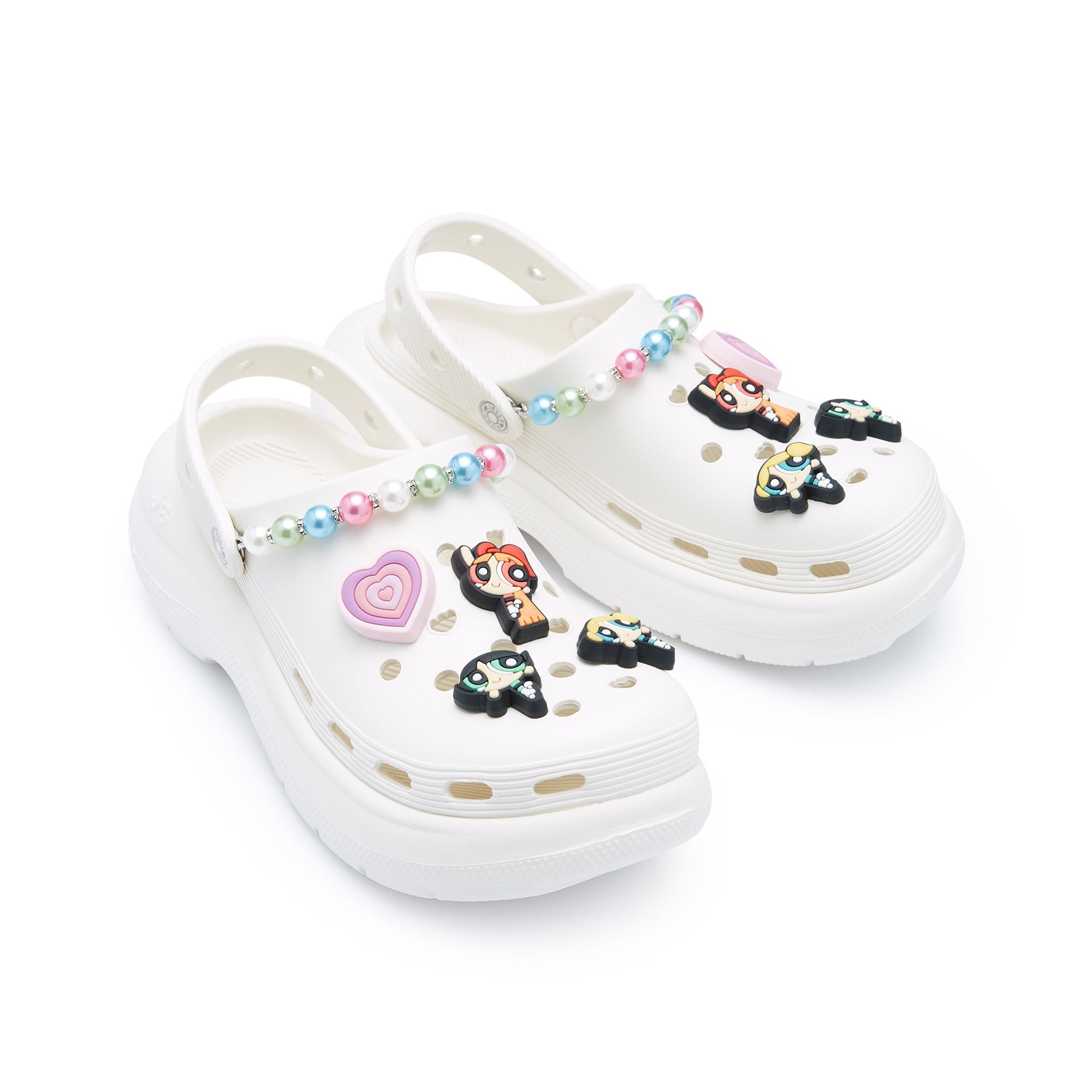 Teena Violet Platform Sandals Ivory