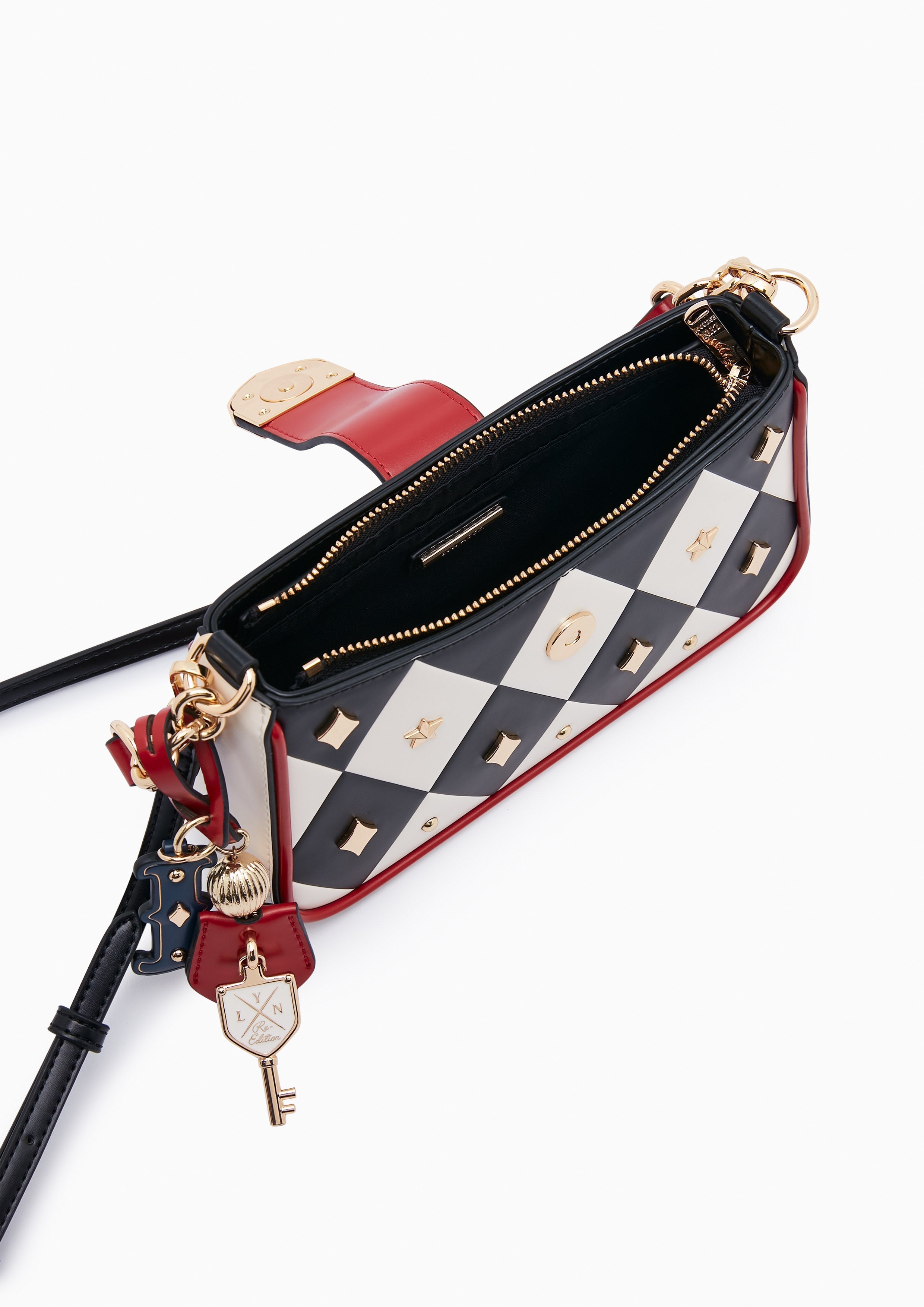 Re-Edit Wonder Ray Shoulder Bag S Black
