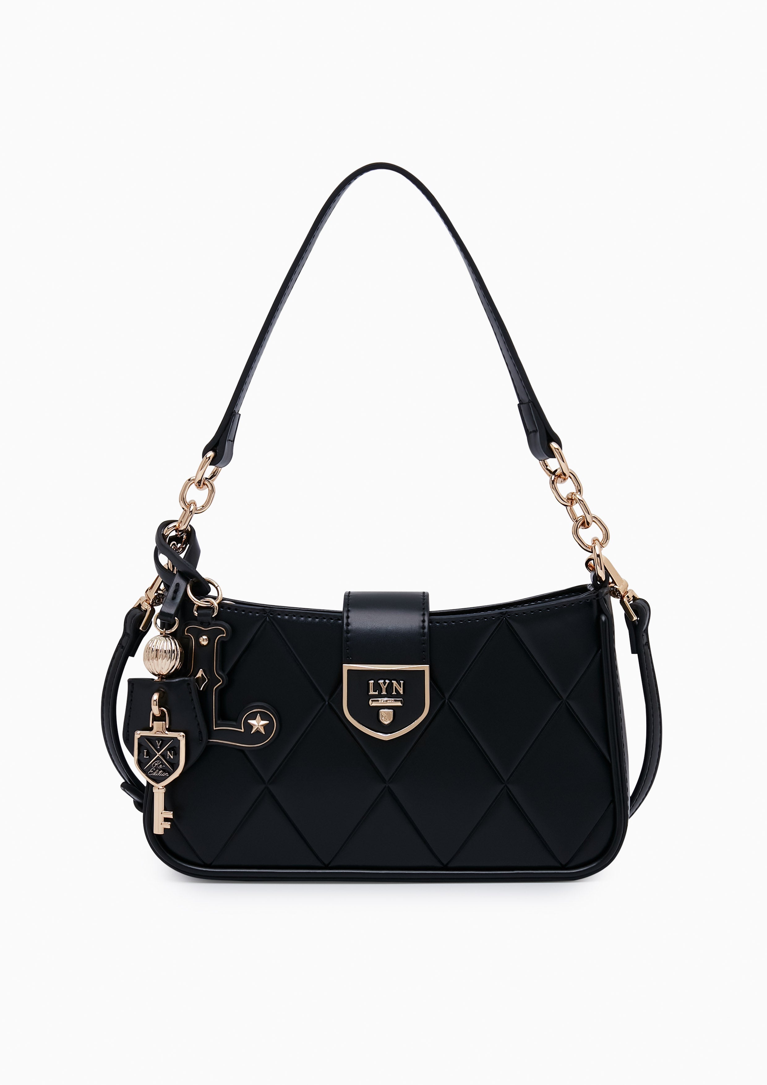 Re-Edit Wonder Ray Shoulder Bag S Black