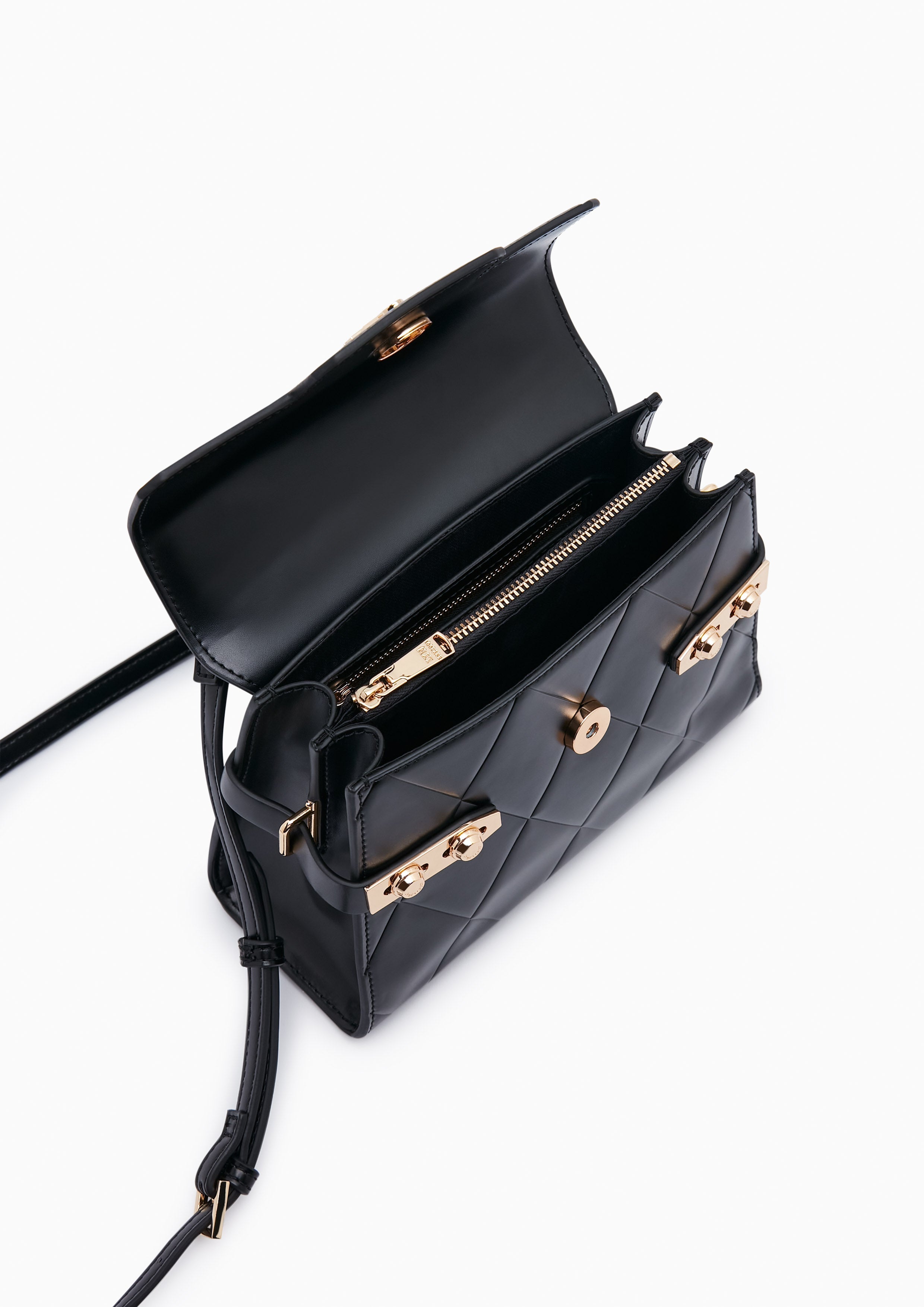 Re-Edit Wonder Ray Top Handle Bag S Black