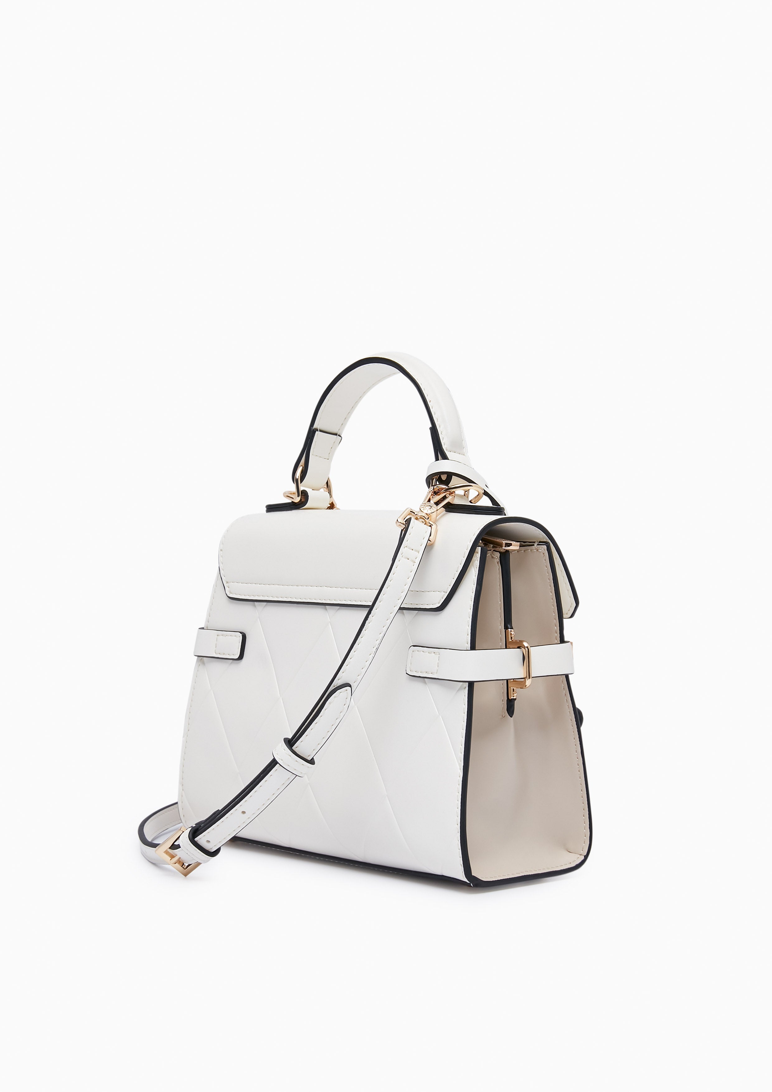 Re-Edit Wonder Ray Top Handle Bag S Ivory