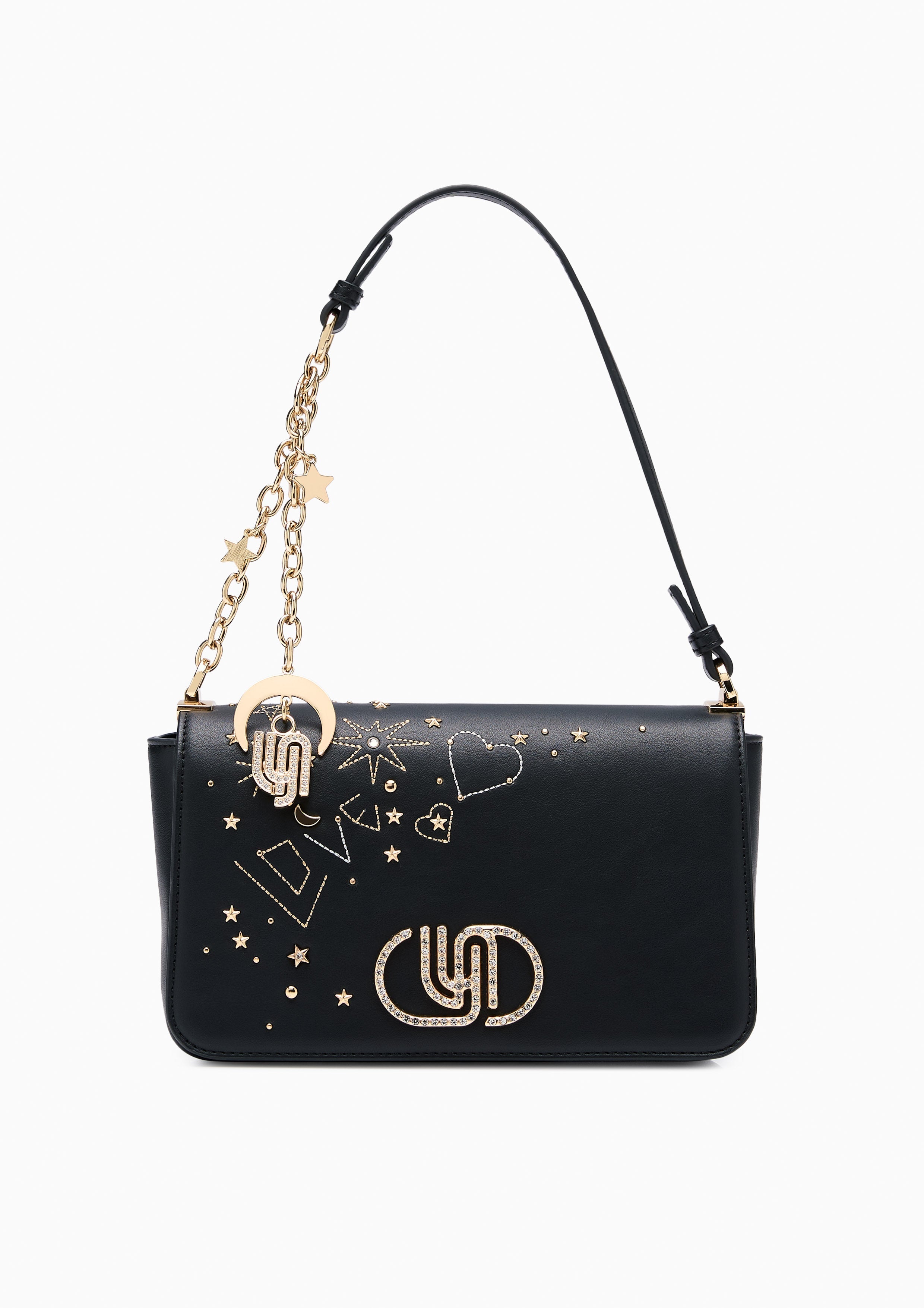 Cosmic Moon Infinite Love Crossbody Bag Black