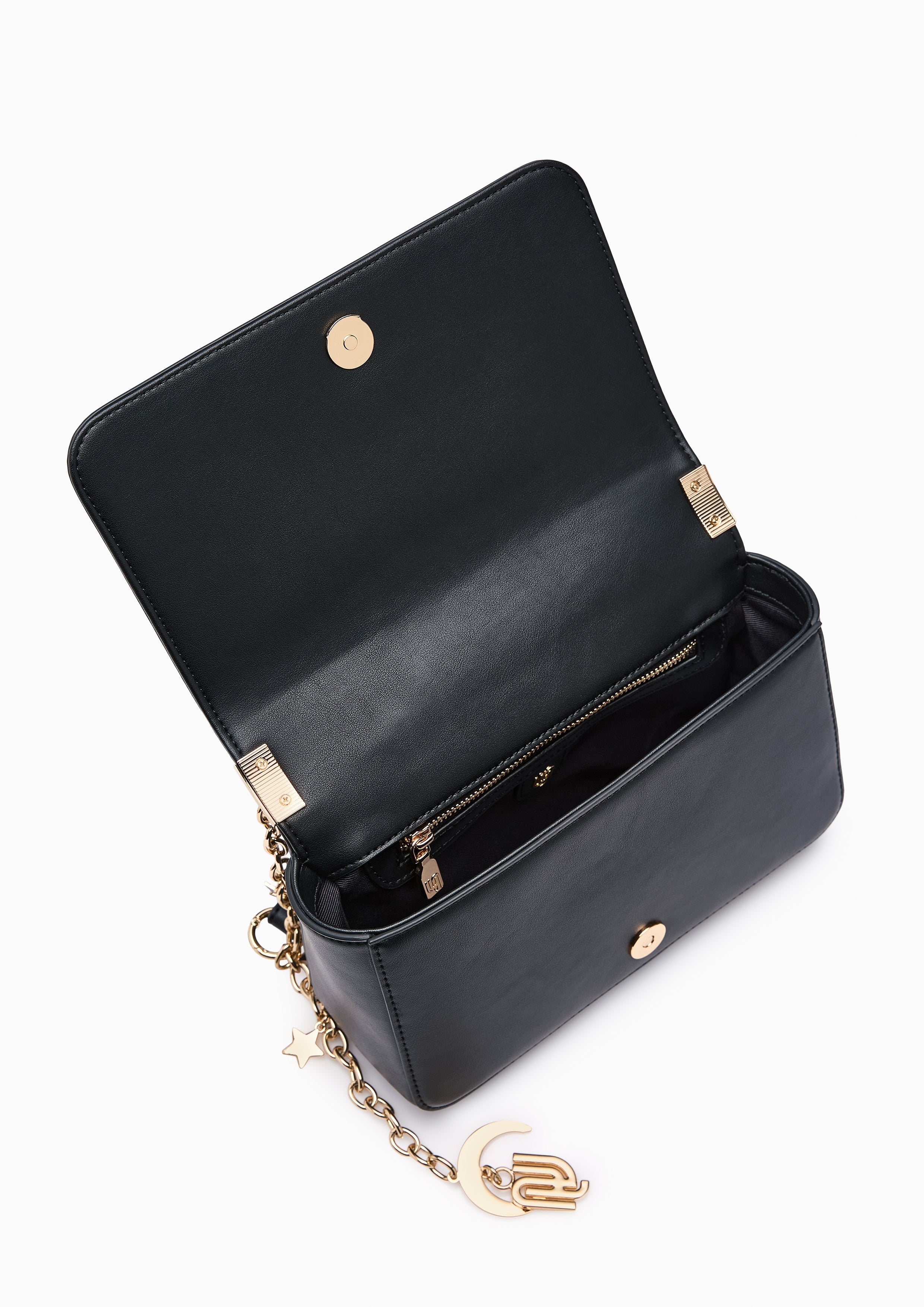 Cosmic Moon Infinite Love Crossbody Bag Black