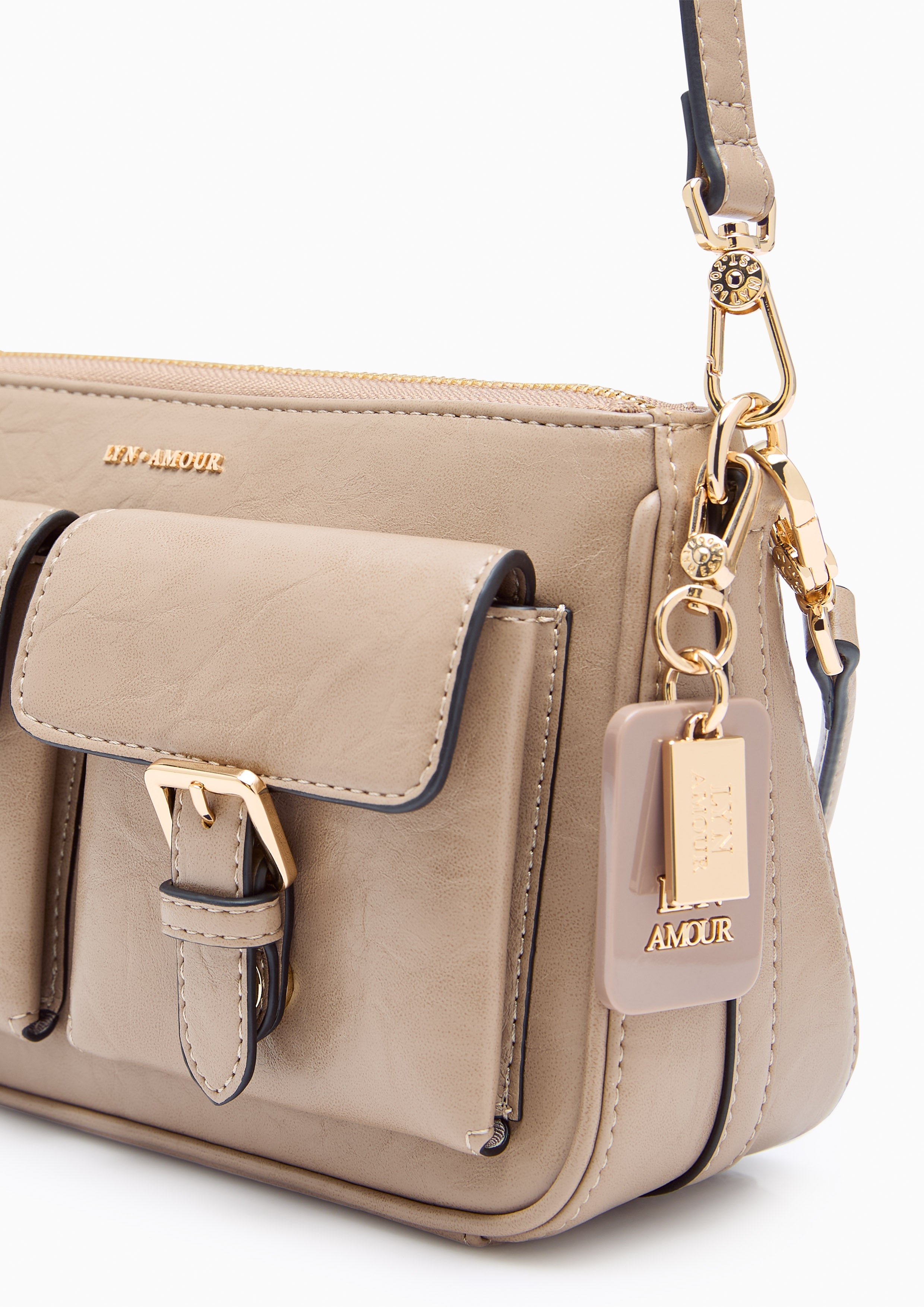 Mila S Shoulder Bag Taupe