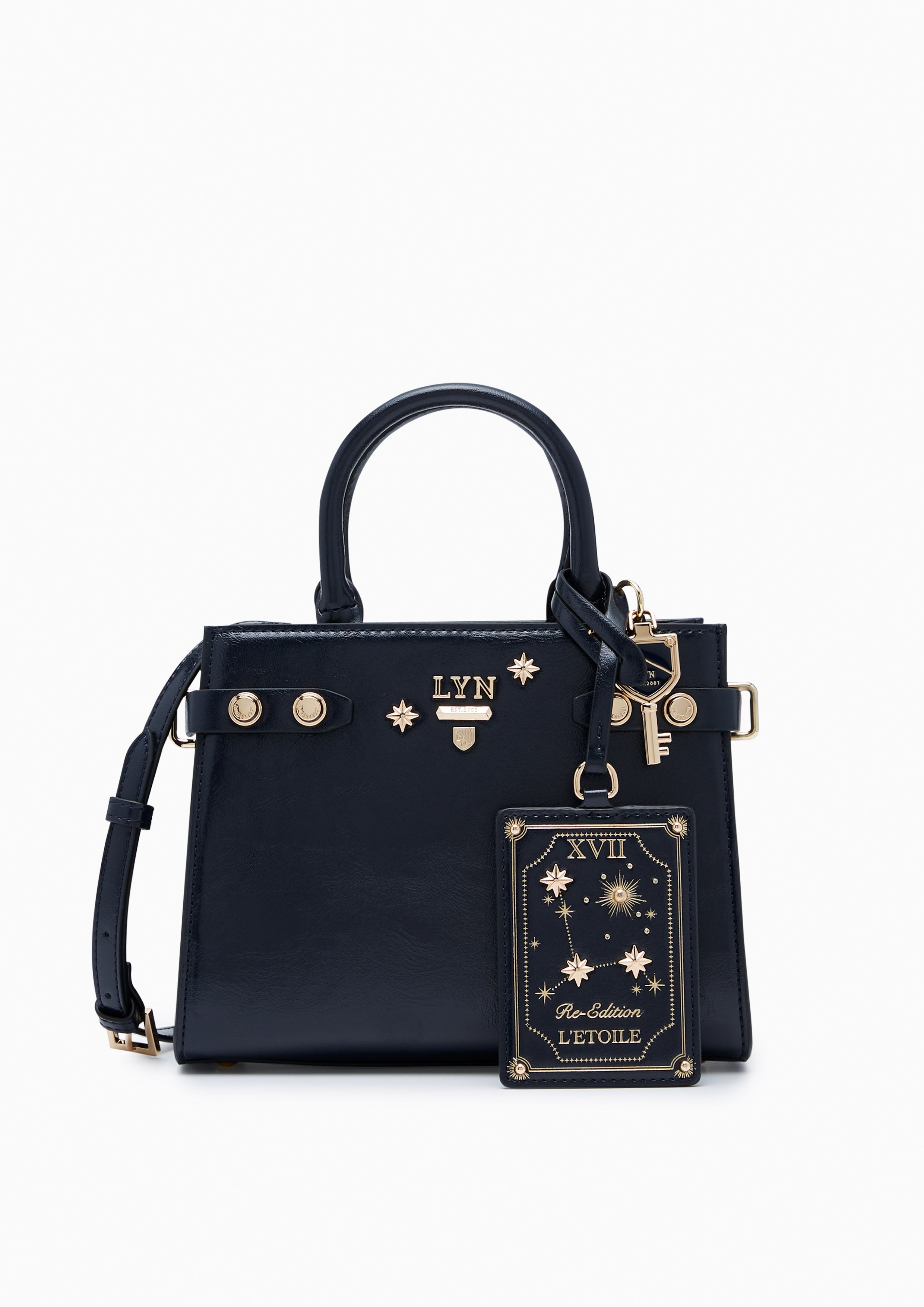 Astor Fineness S Top Handle Bag Navy