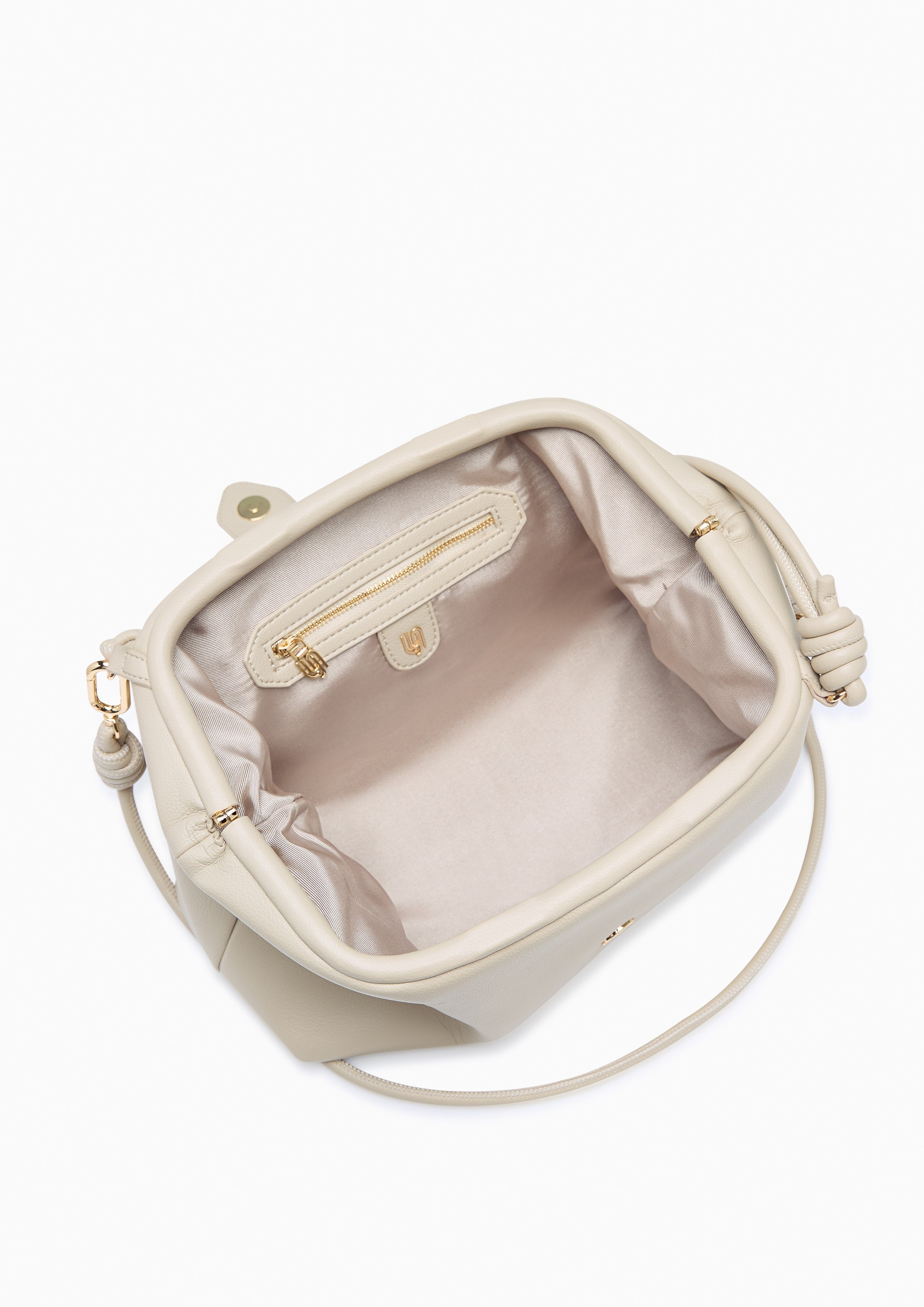Pillow Crossbody Bag Beige