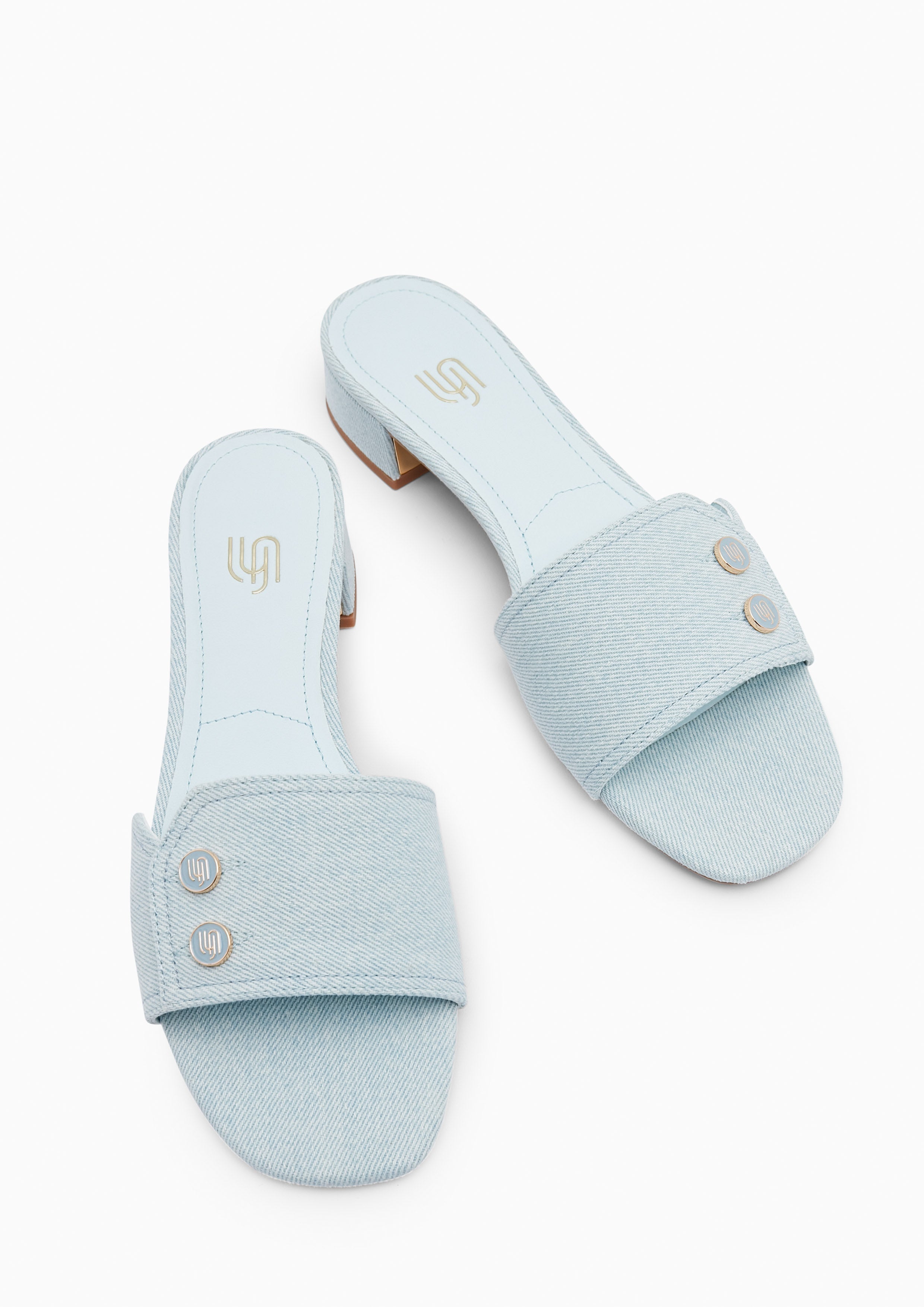 Erica Inf Heeled Sandals Blue