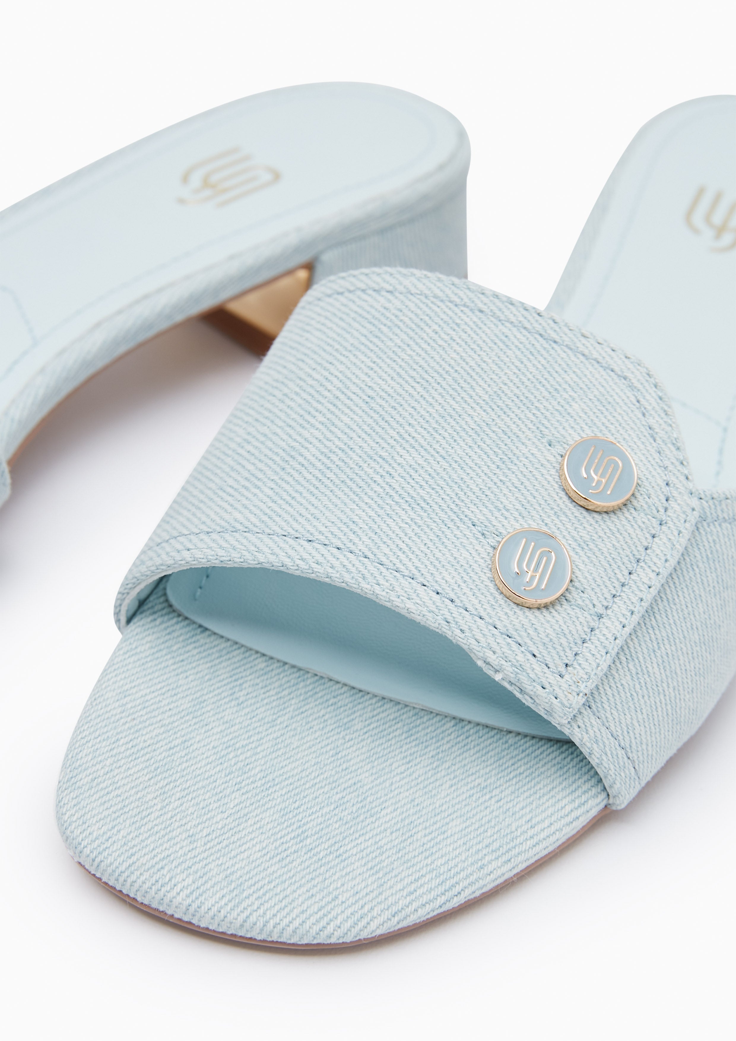 Erica Inf Heeled Sandals Blue