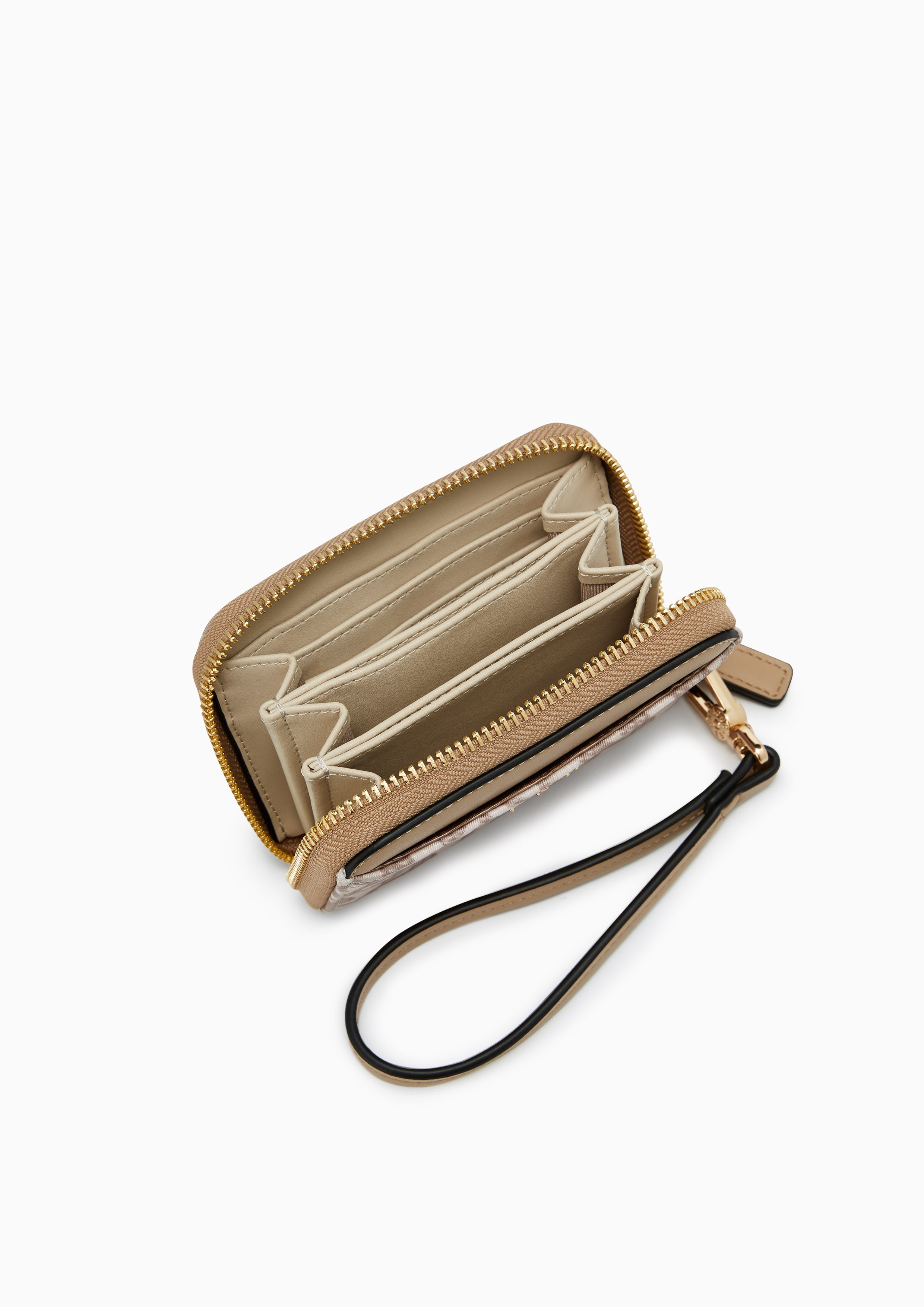 Solanory Short Wallet On Chain Beige