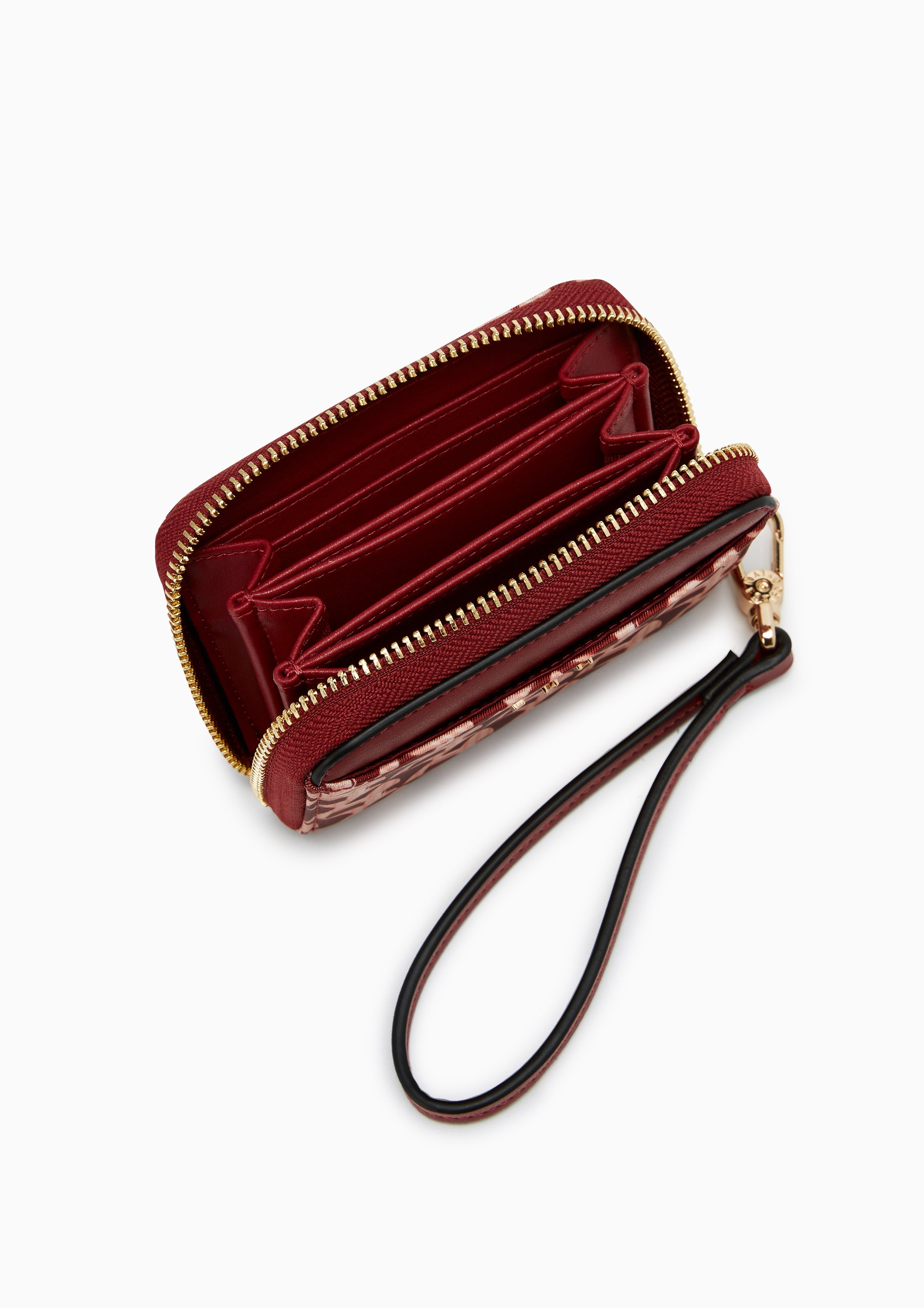 Solanory Short Wallet On Chain Dark Red
