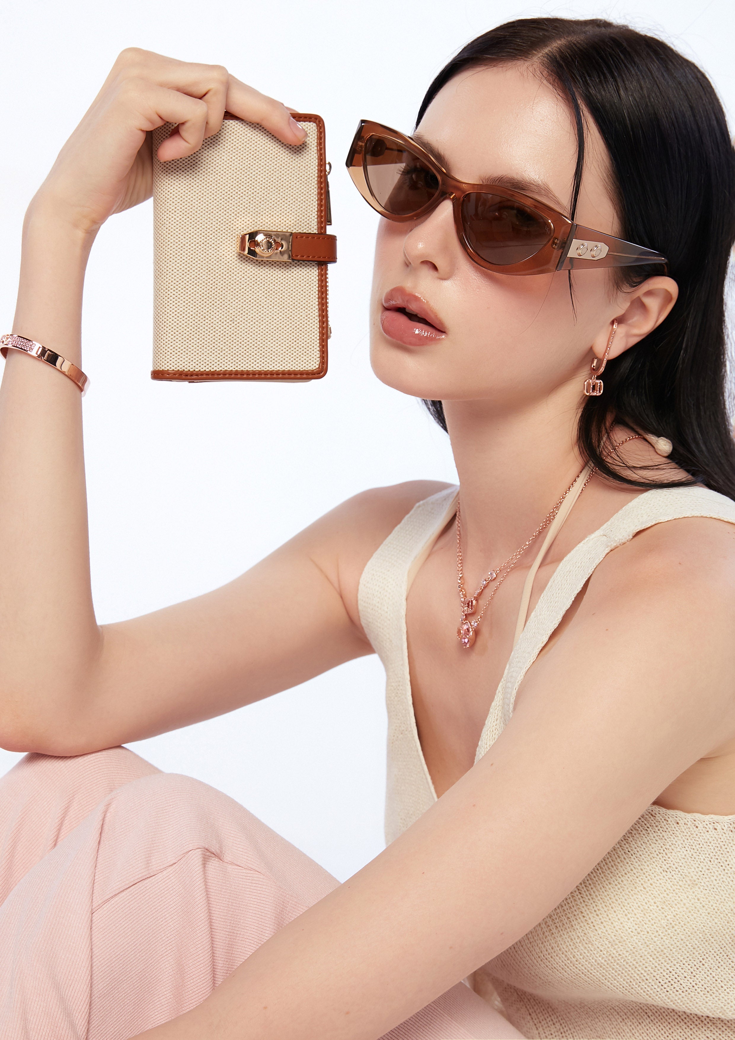 Re-Edit Anderson Ease Semi Wallet Brown