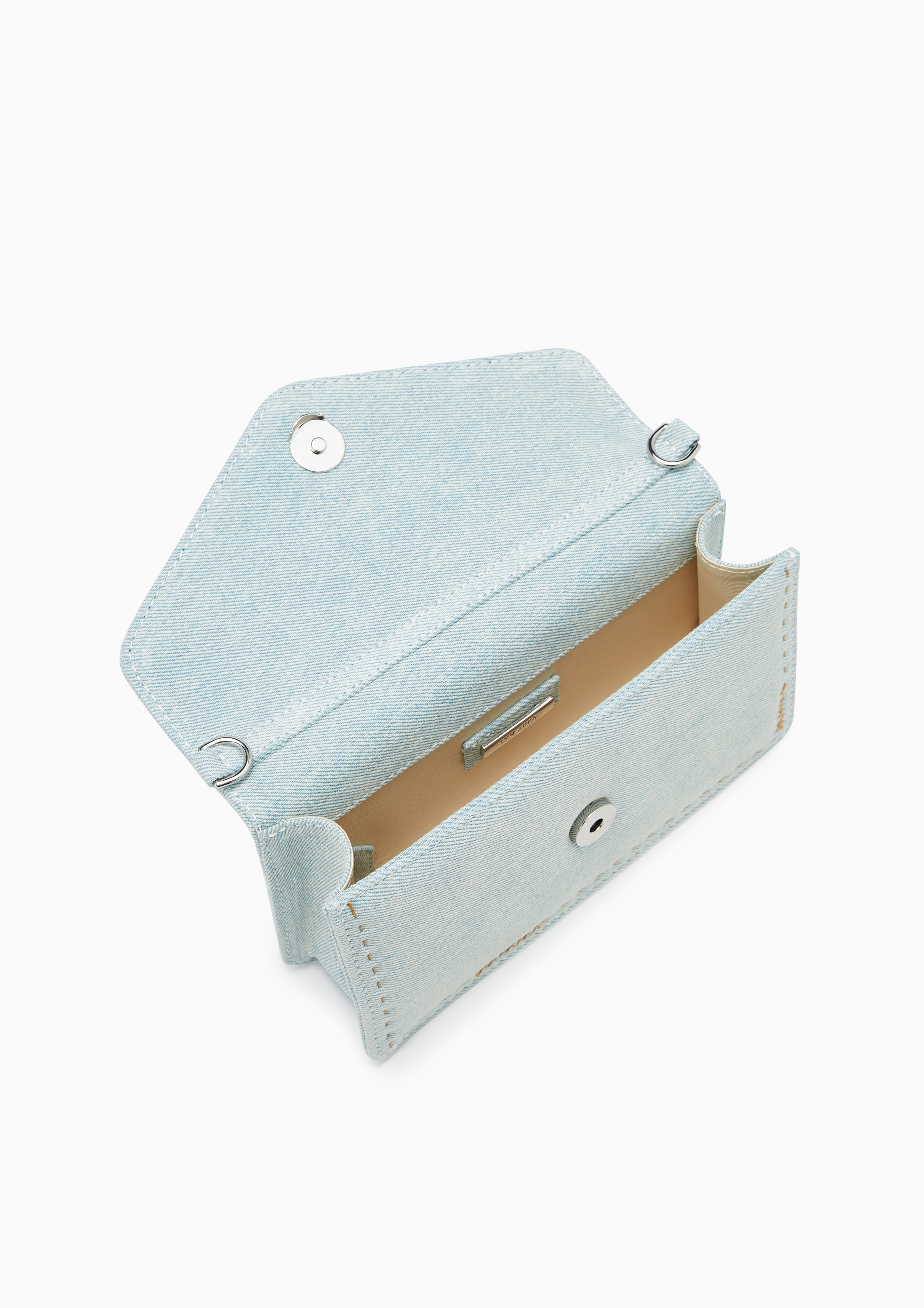 Re-Edit Stitched Wallet On Chain Light Blue