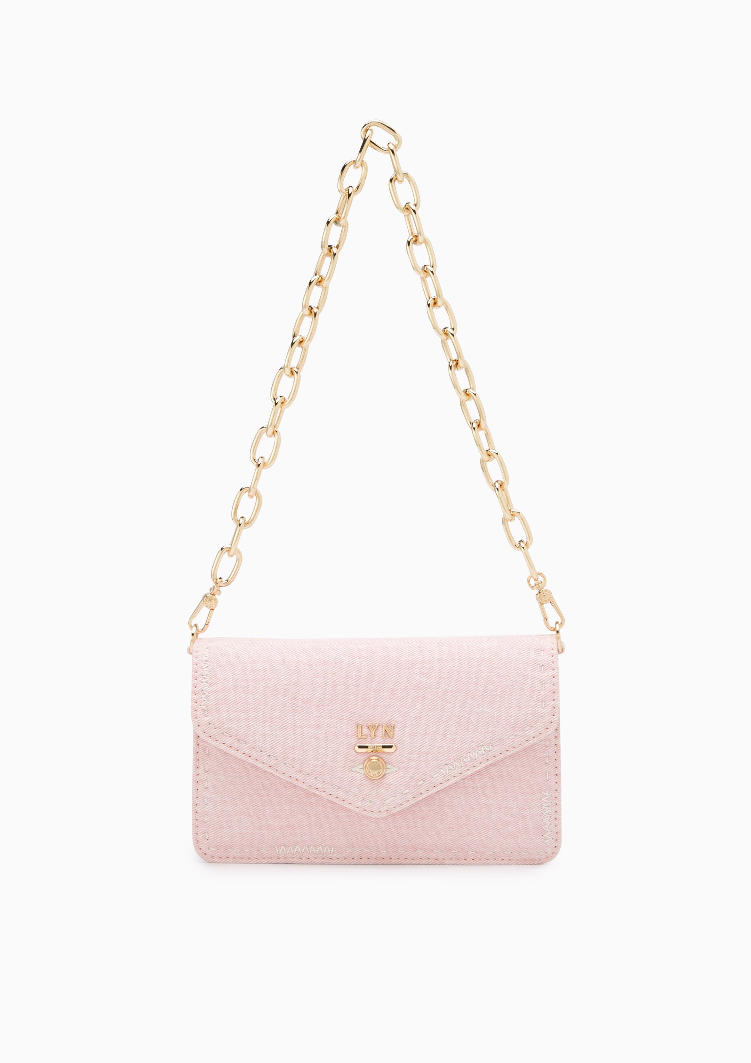 Re-Edit Stitched Wallet On Chain Light Pink