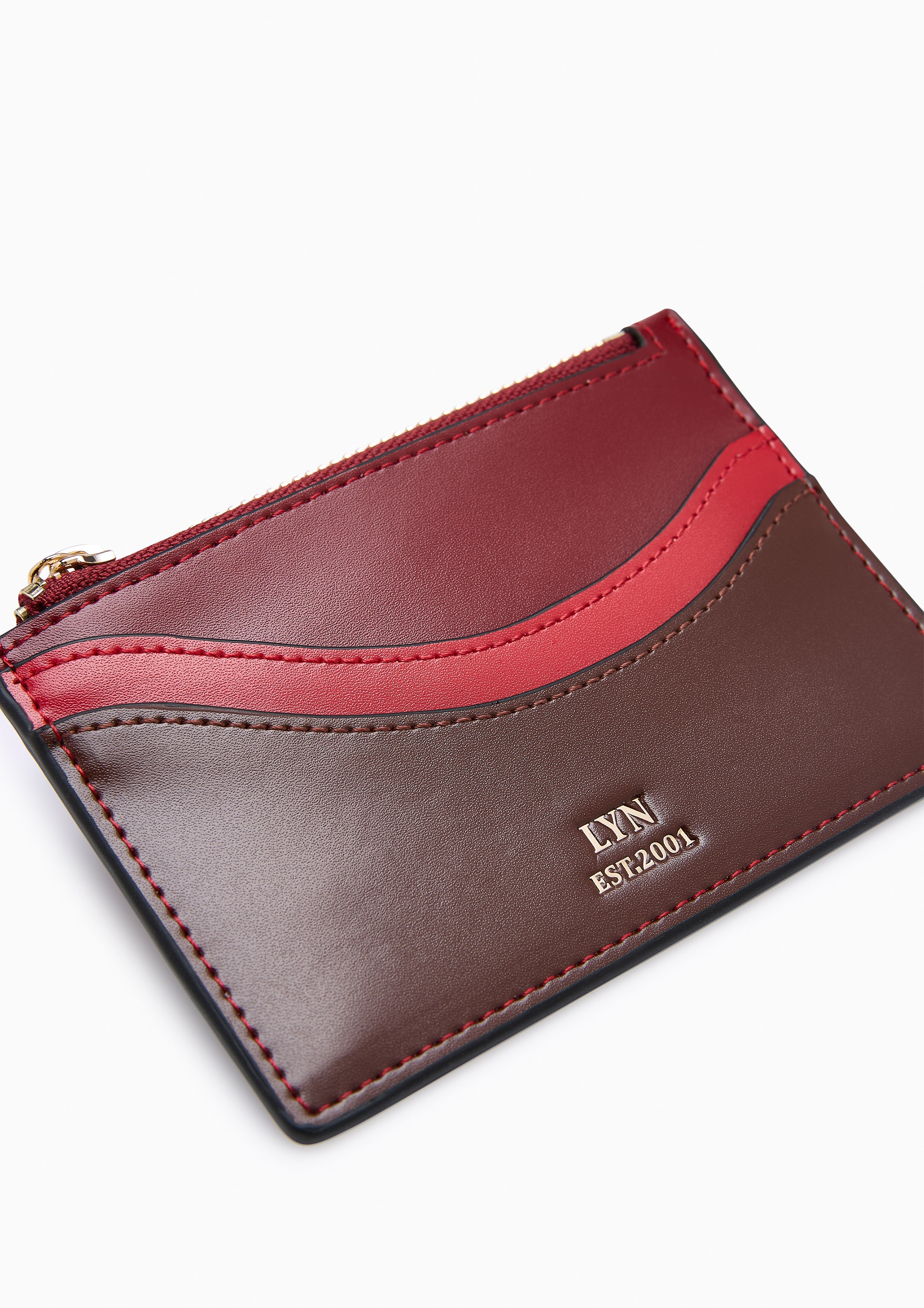 Devyn Card Holder Dark Red