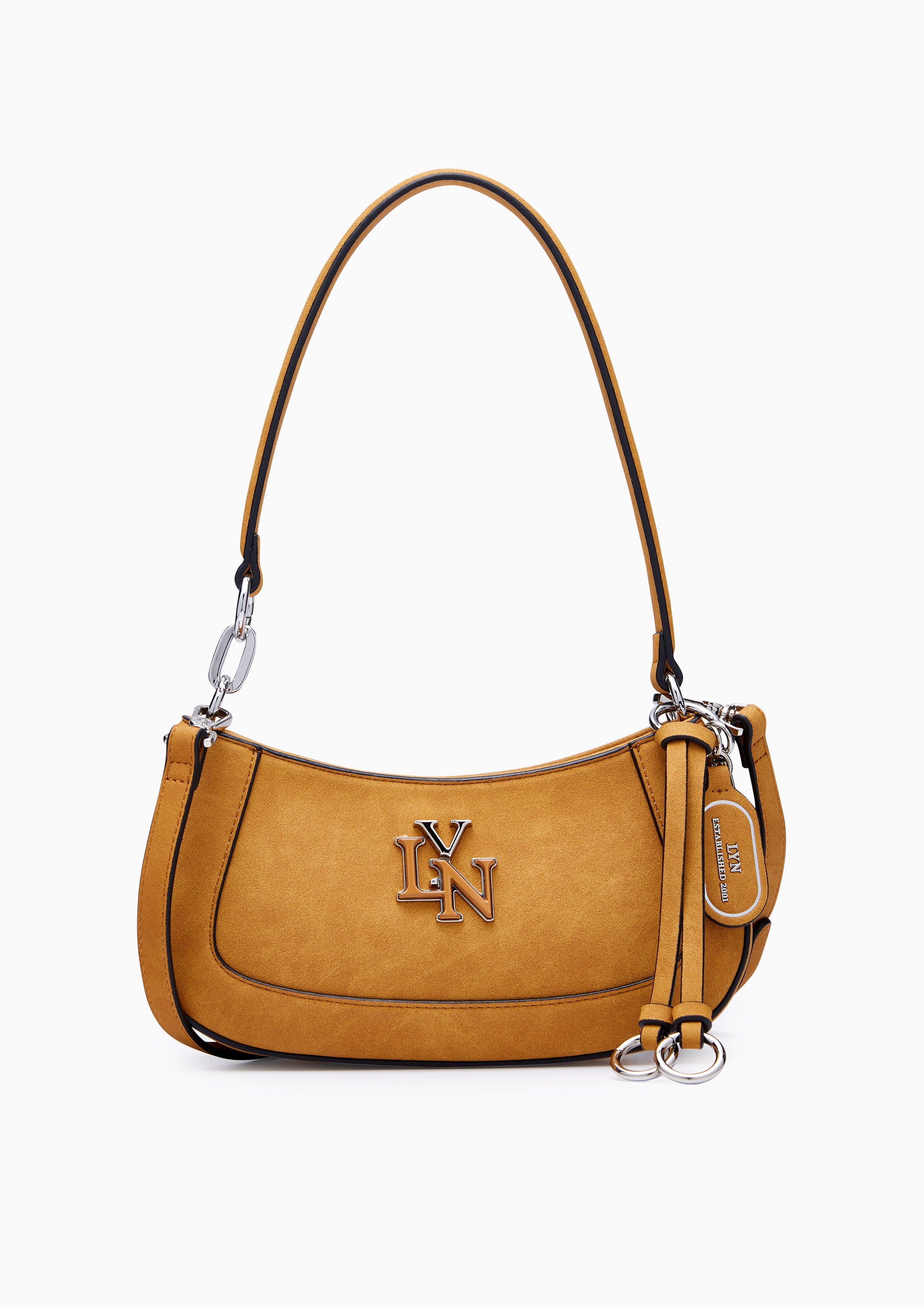 New Gastonia Rita Suede Shoulder Bag Brown