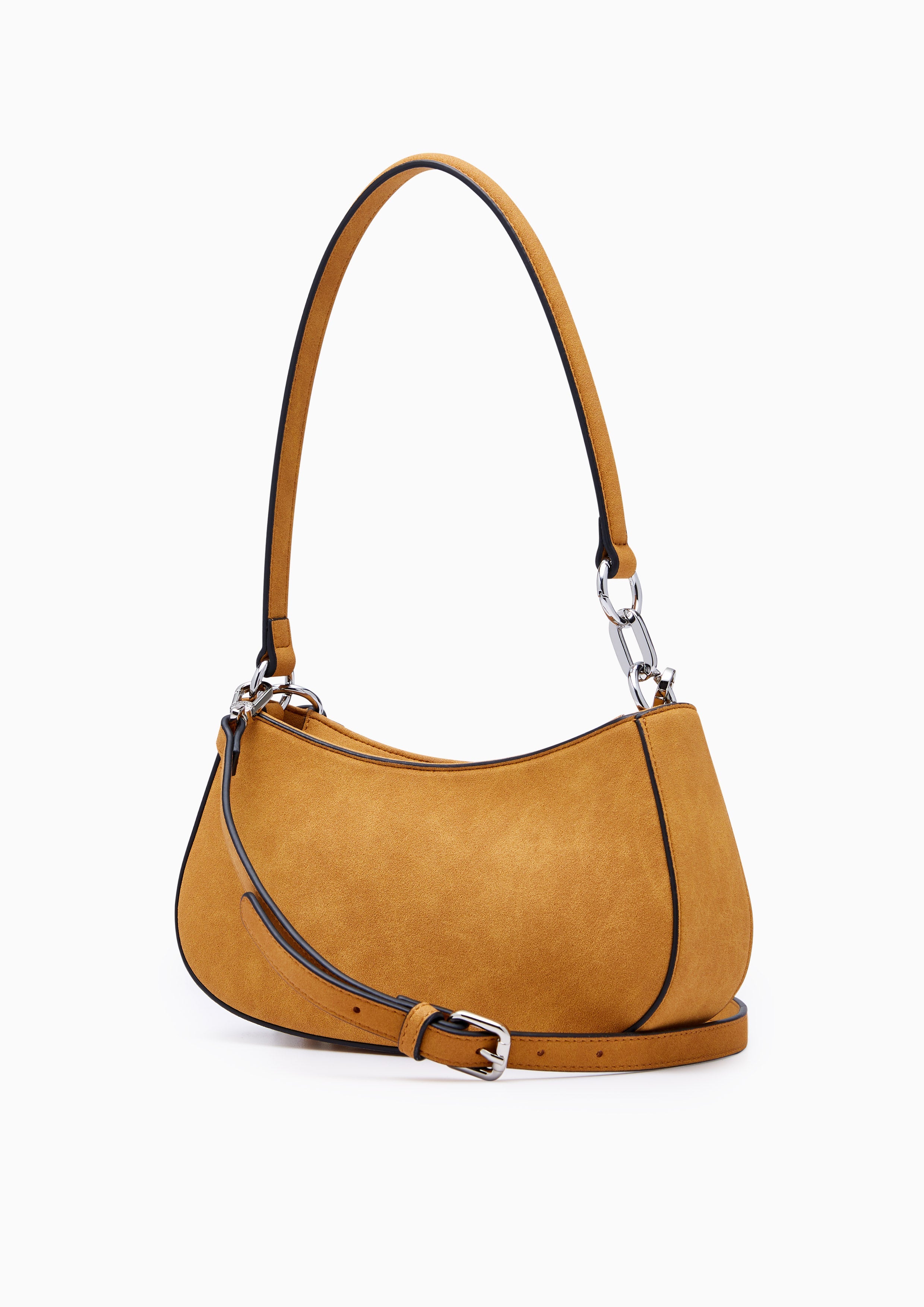 New Gastonia Rita Suede Shoulder Bag Brown