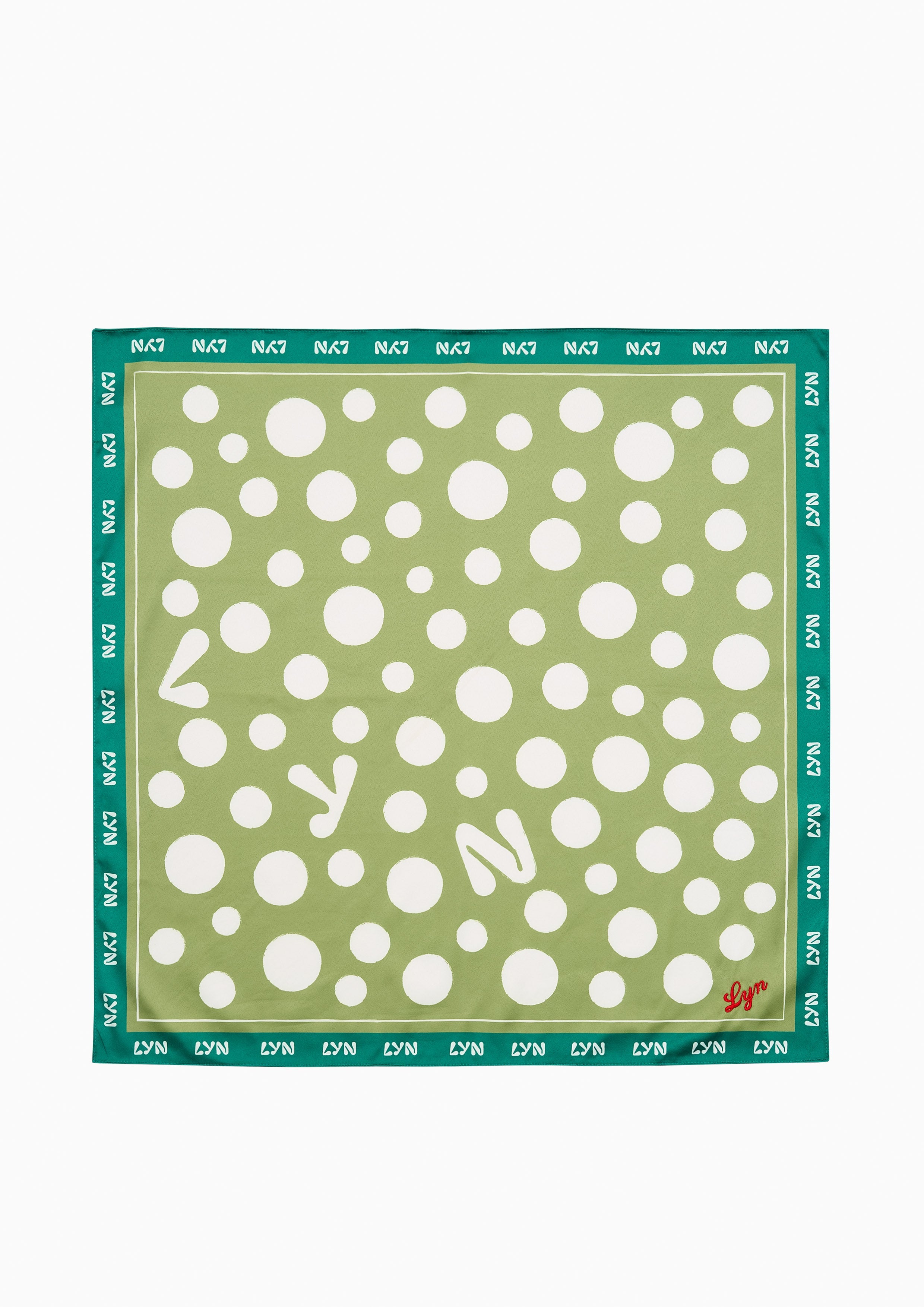 Polka Fashion Scarf Green