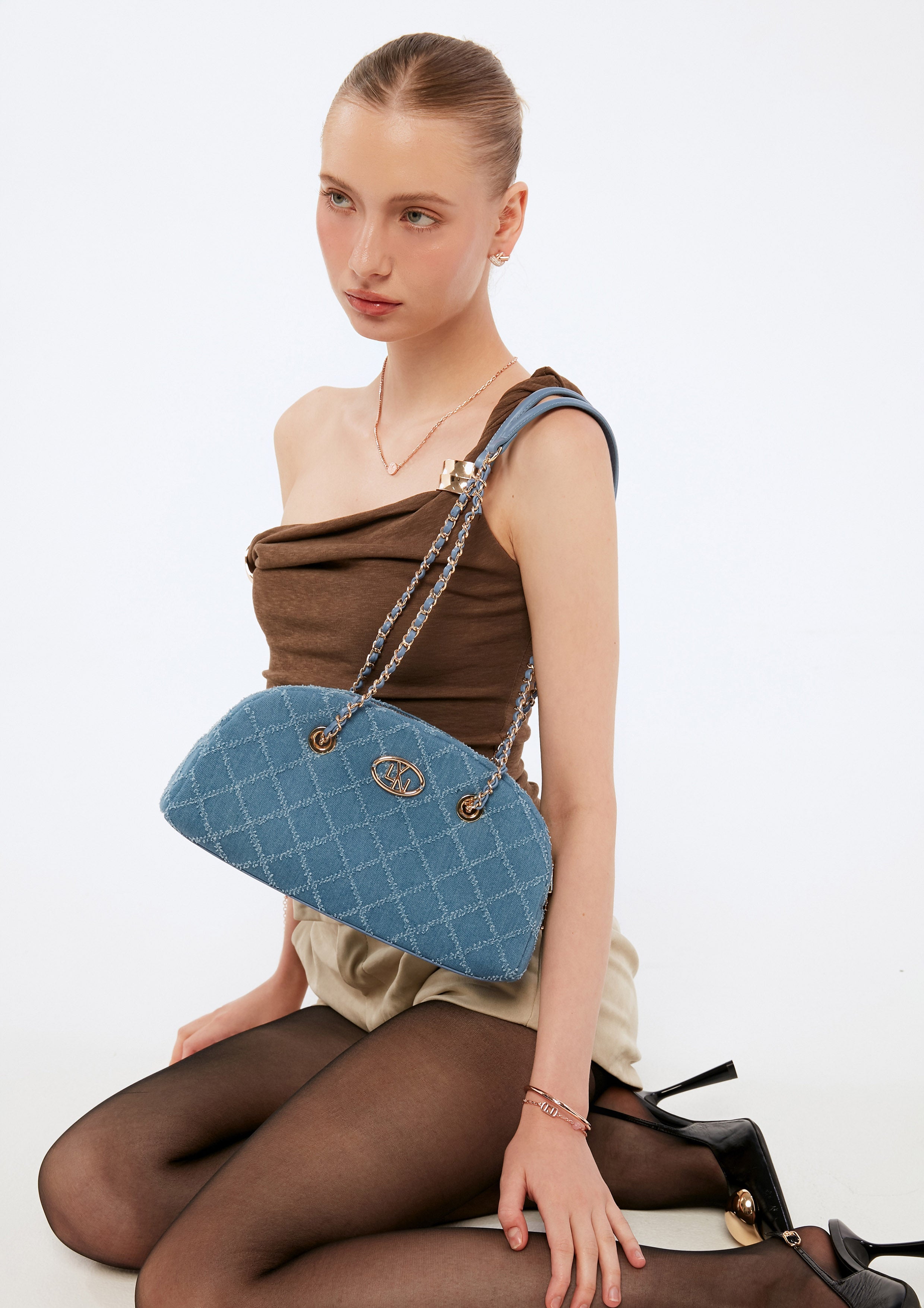 Rafina M Shoulder Bag Blue