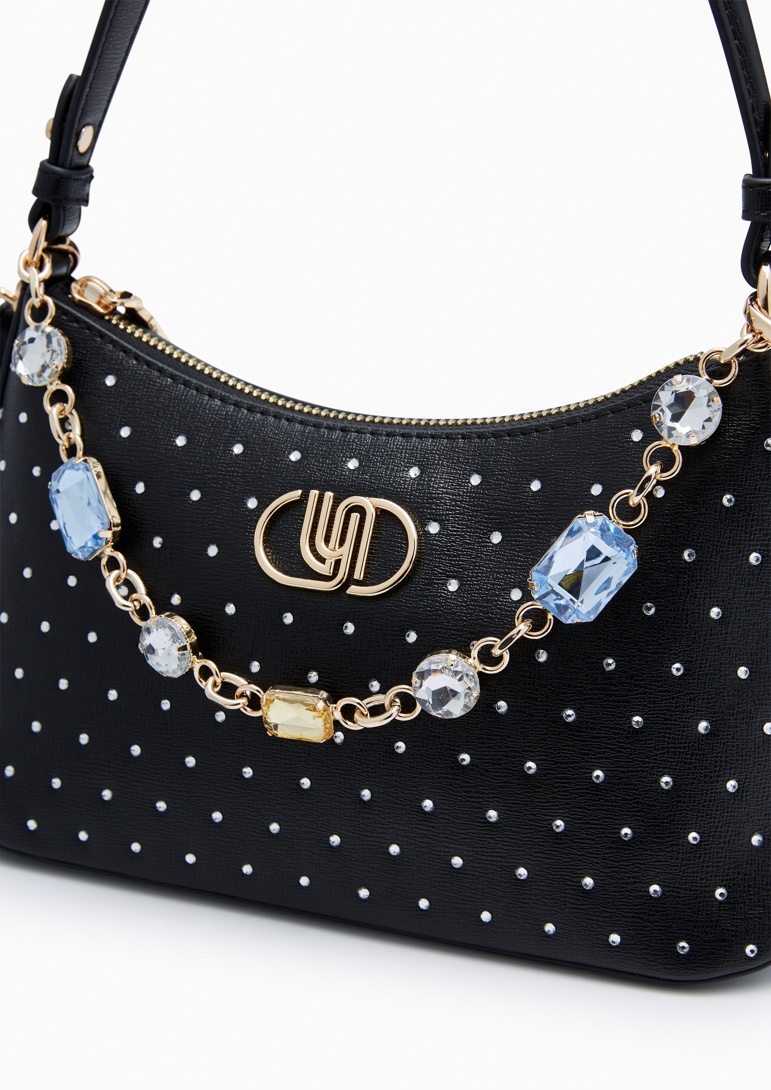 Nova Diamond Infinite S Shoulder Bag Black