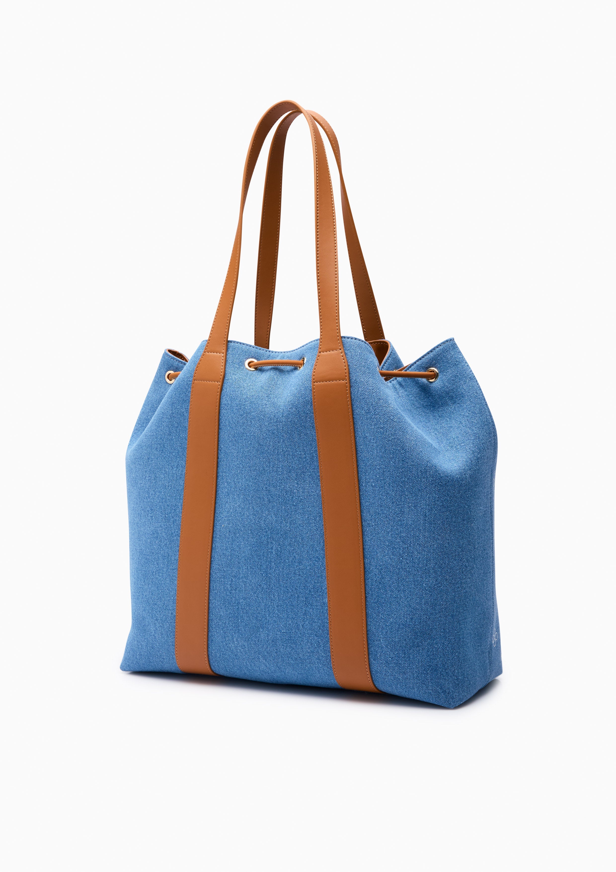 Jden Drawstring Hobo Bag Blue