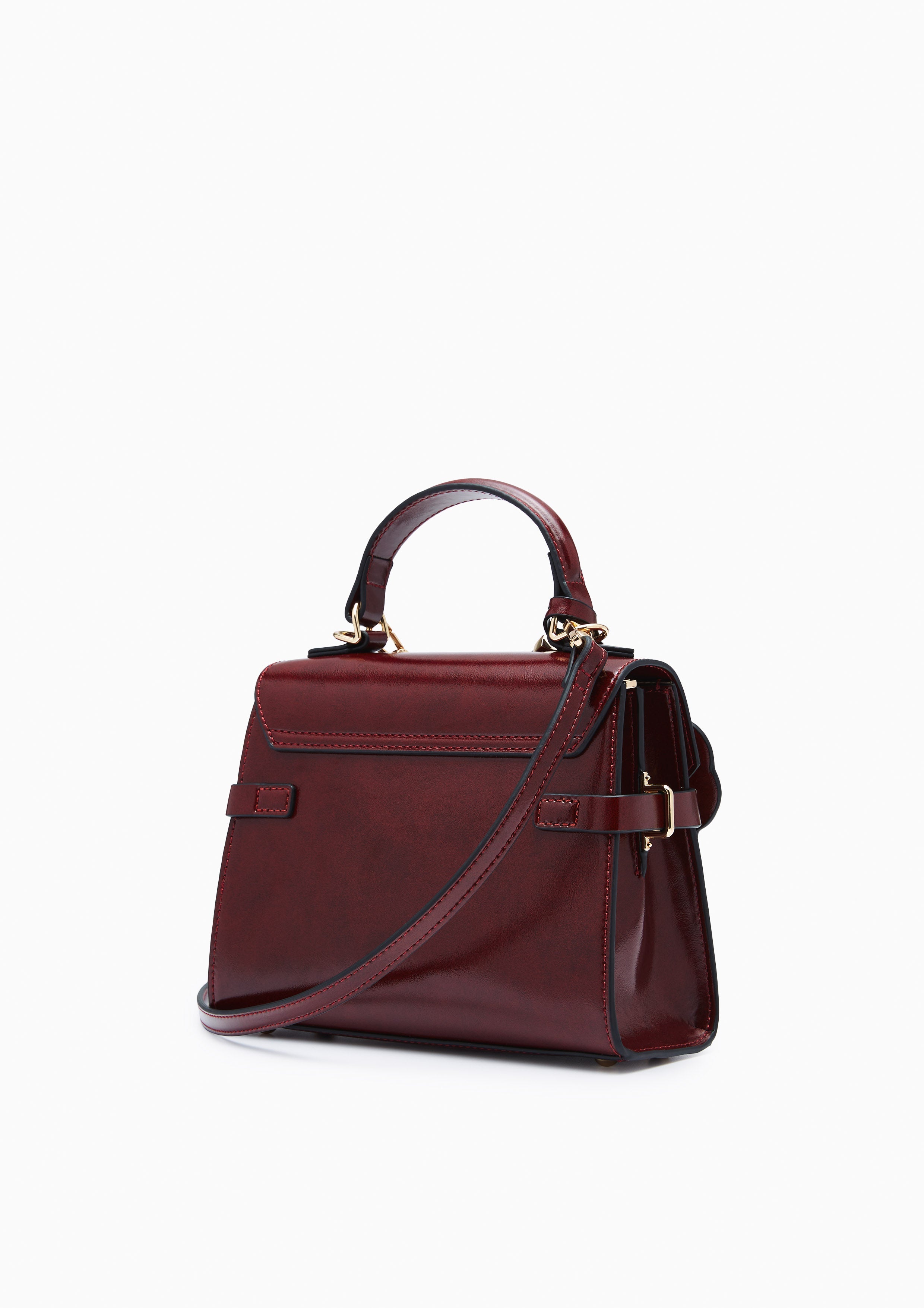 Re-Edit Bliss S Top Handle Bag Dark Red