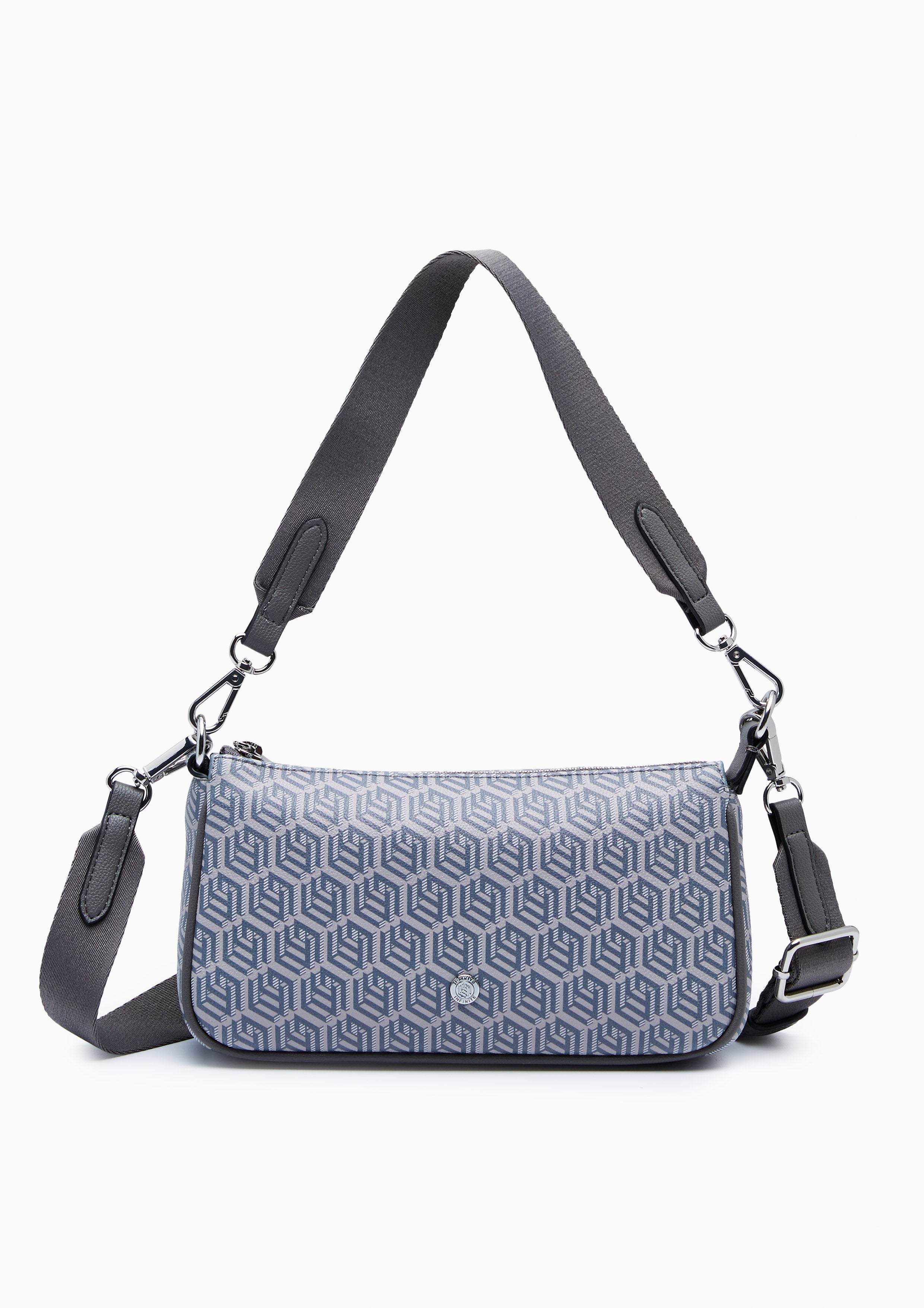 Zoll Infinite Zip Pouch Crossbody Bag Grey