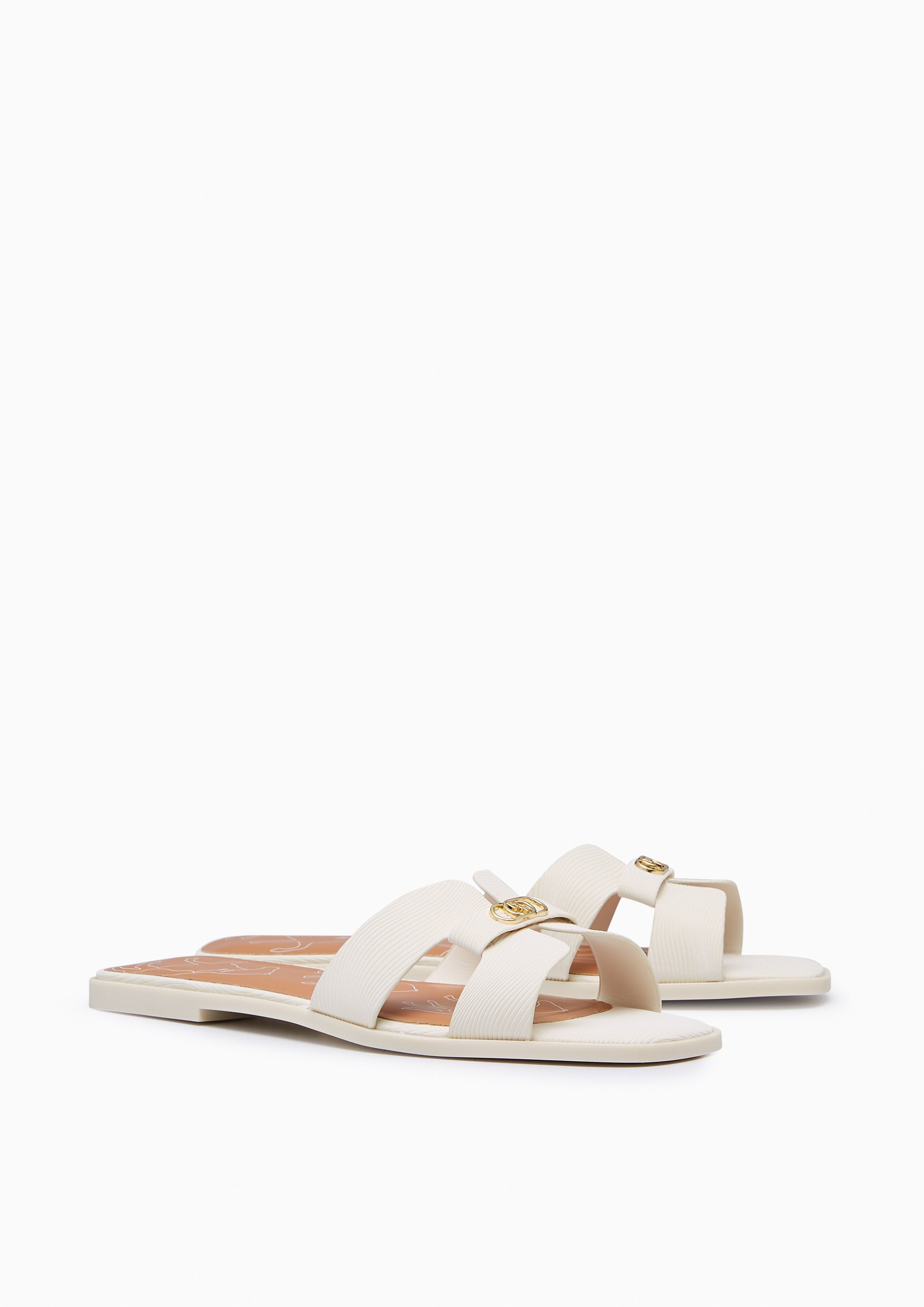 Hey Gallop Flat Sandals Ivory
