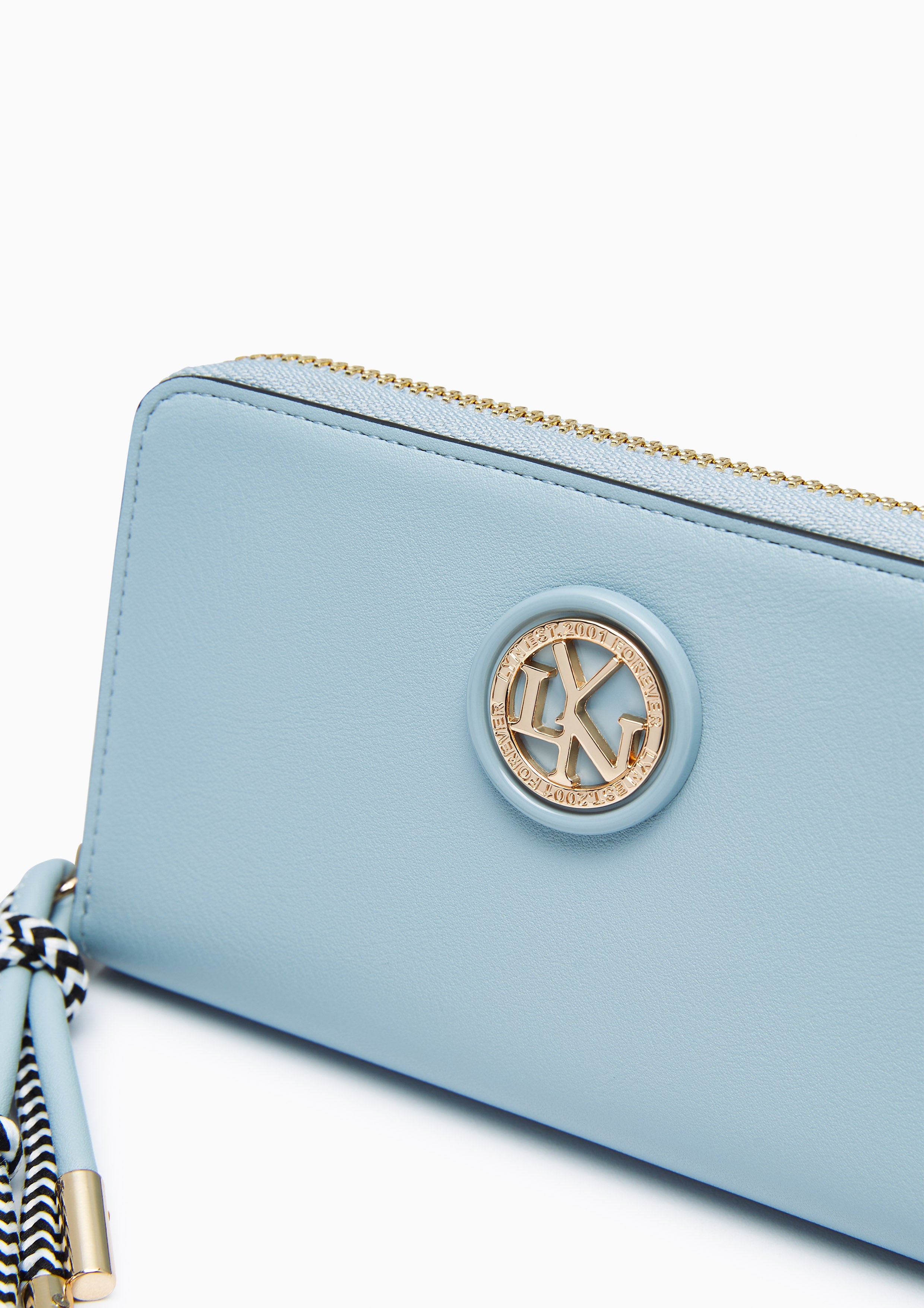 Lola Zip Semi Wallet Blue