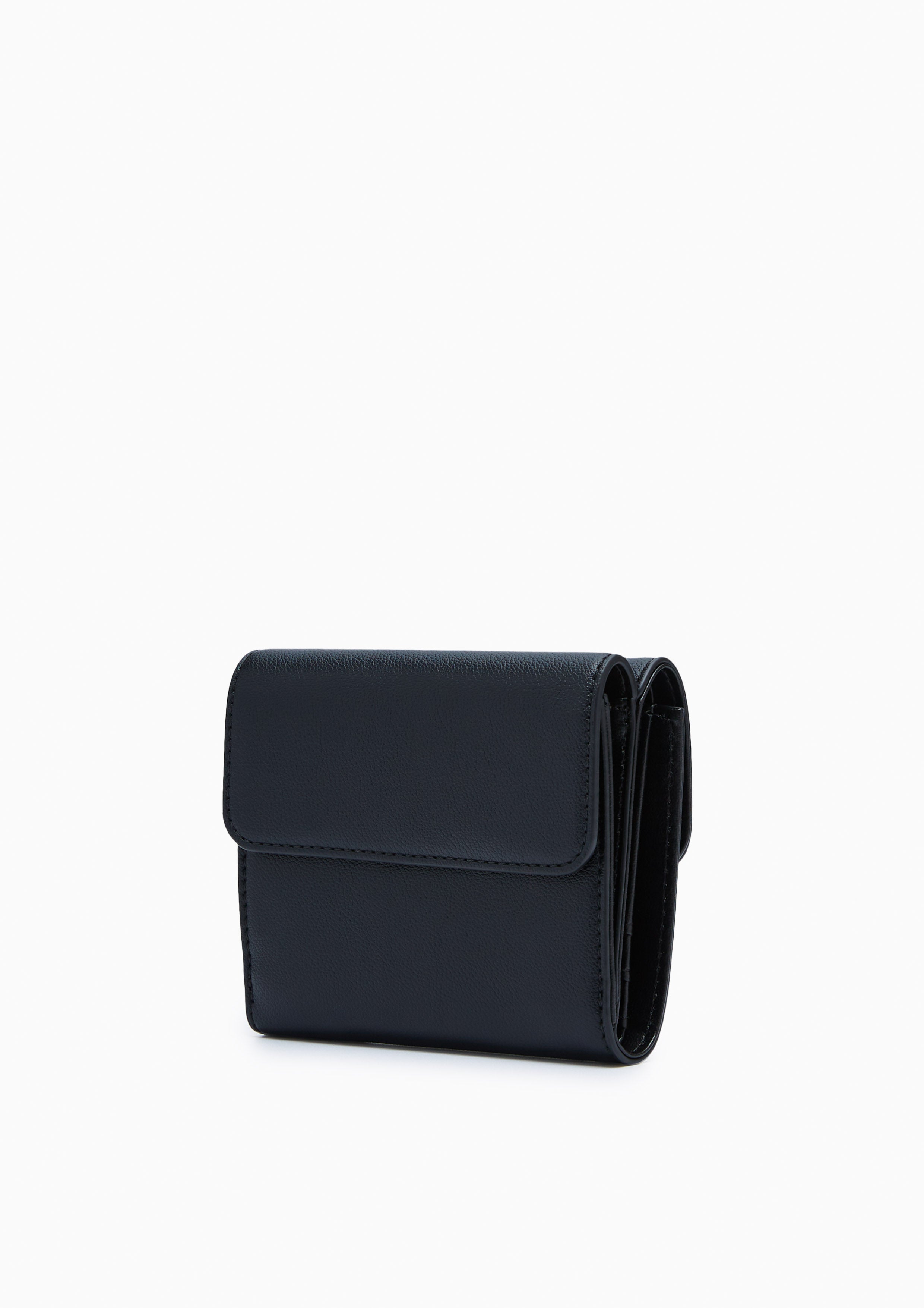 Atelier Short Flap Wallet Black
