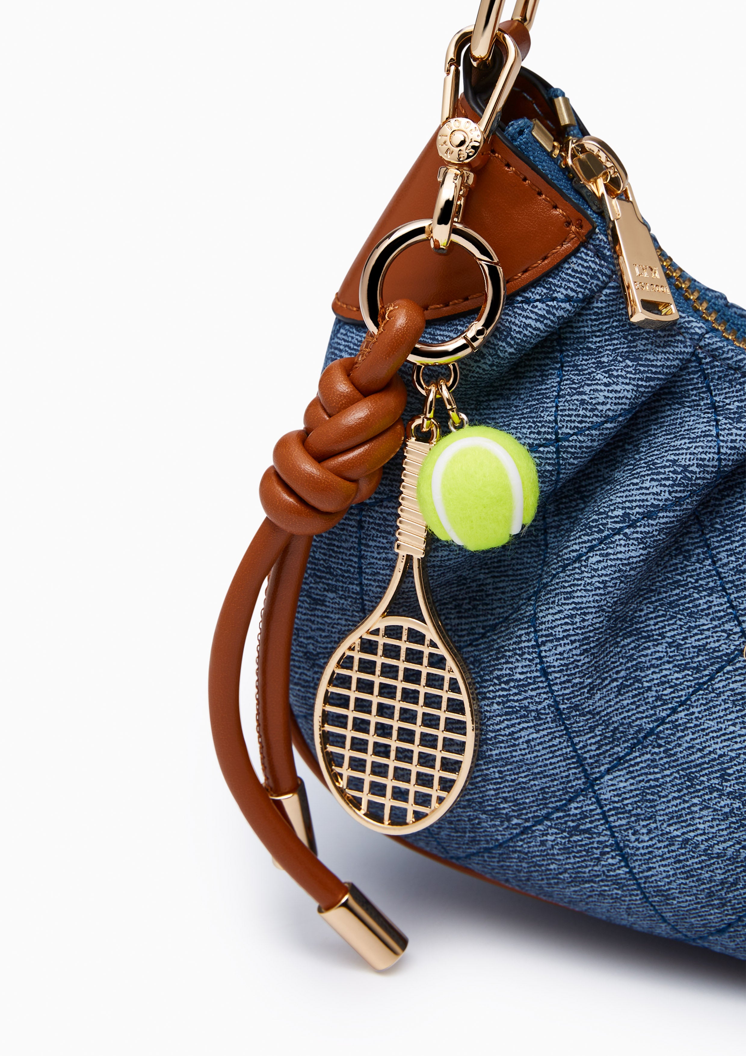 Becky S Quilt Shoulder Bag Blue