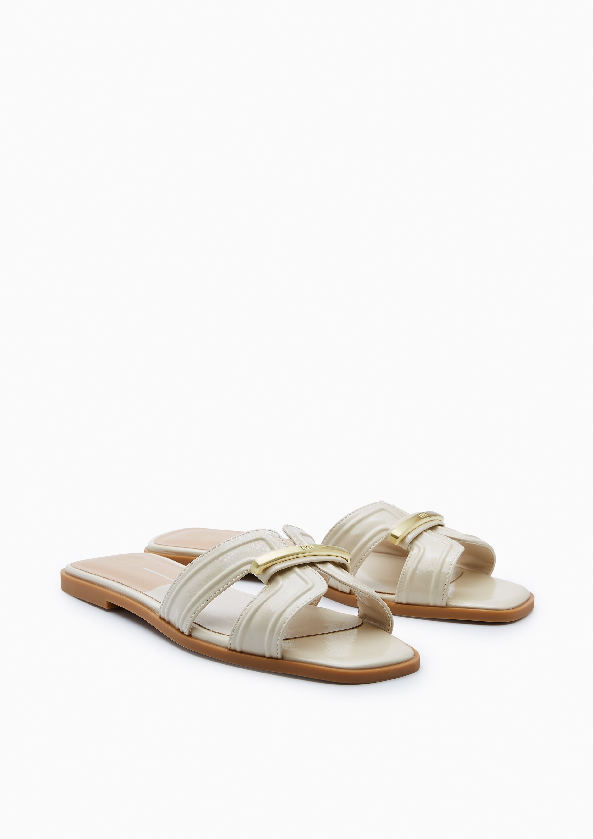 Hey Minimal Flat Sandals Ivory