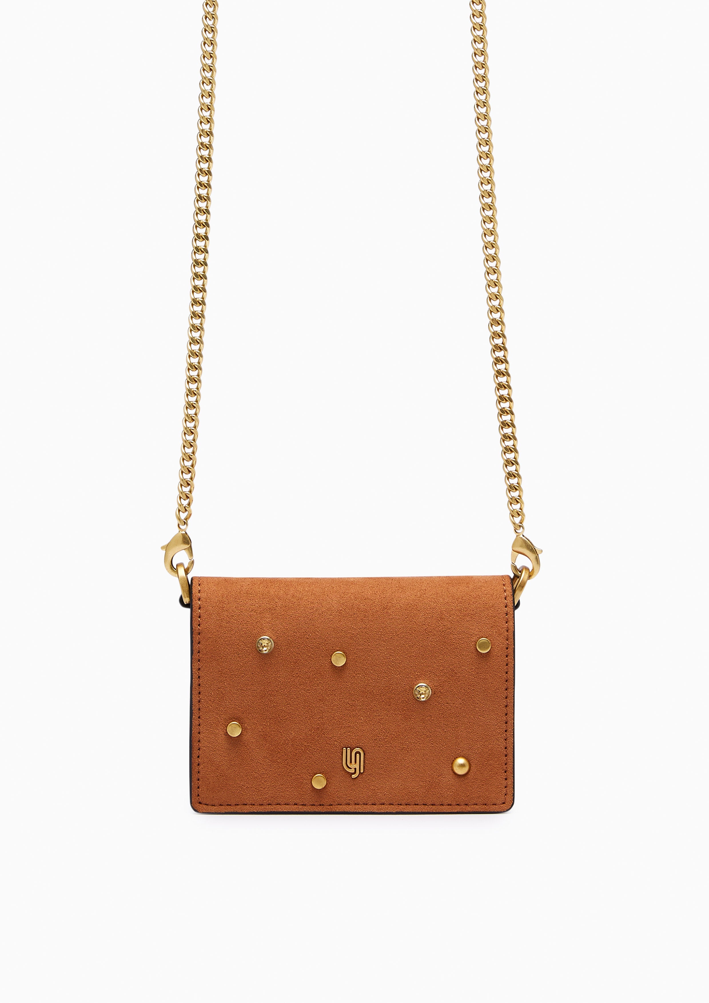 Mocha Infinite Flap Wallet On Chain Beige