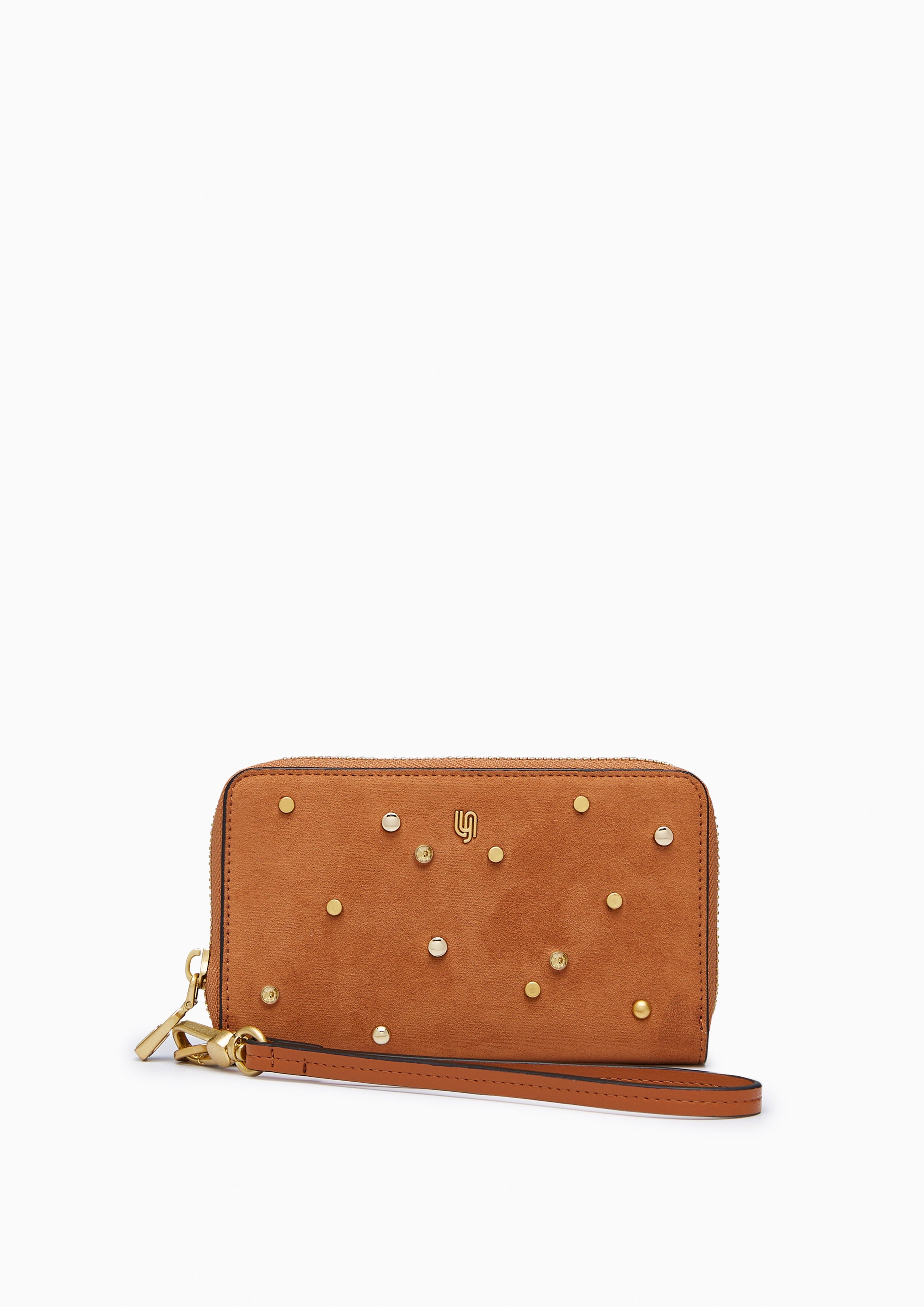 Mocha Infinite Long Zip Wallet Beige