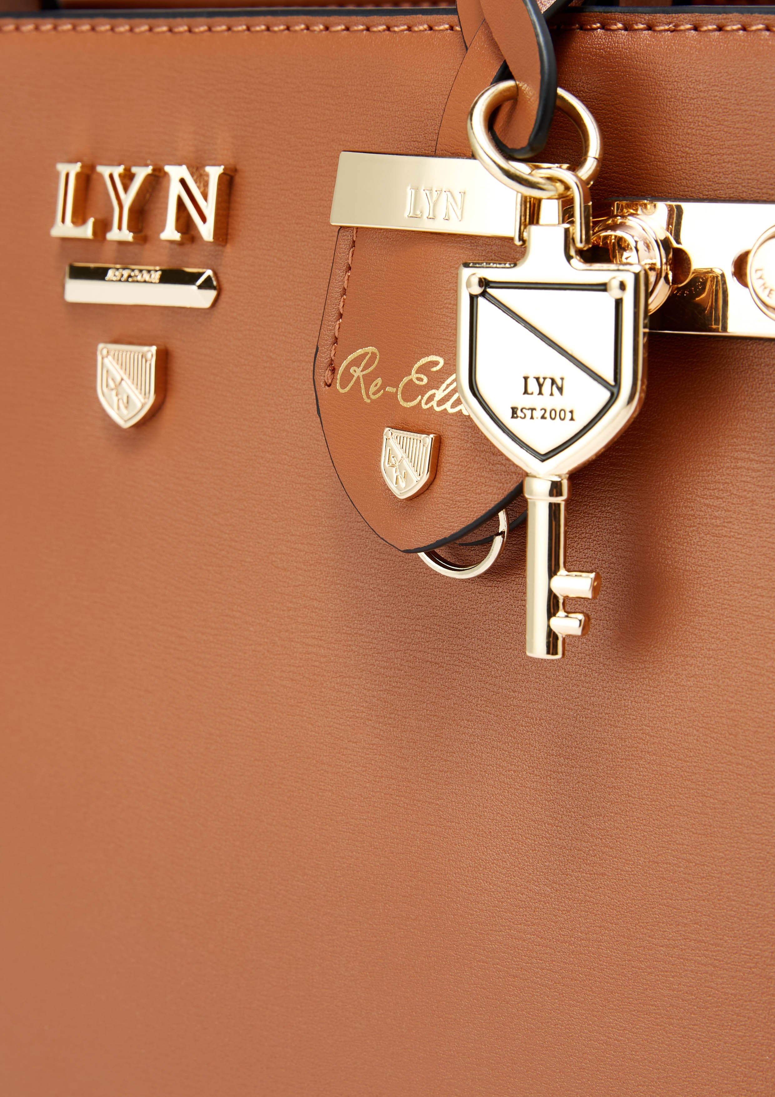 Fineness Re-Edit L Handbag Brown