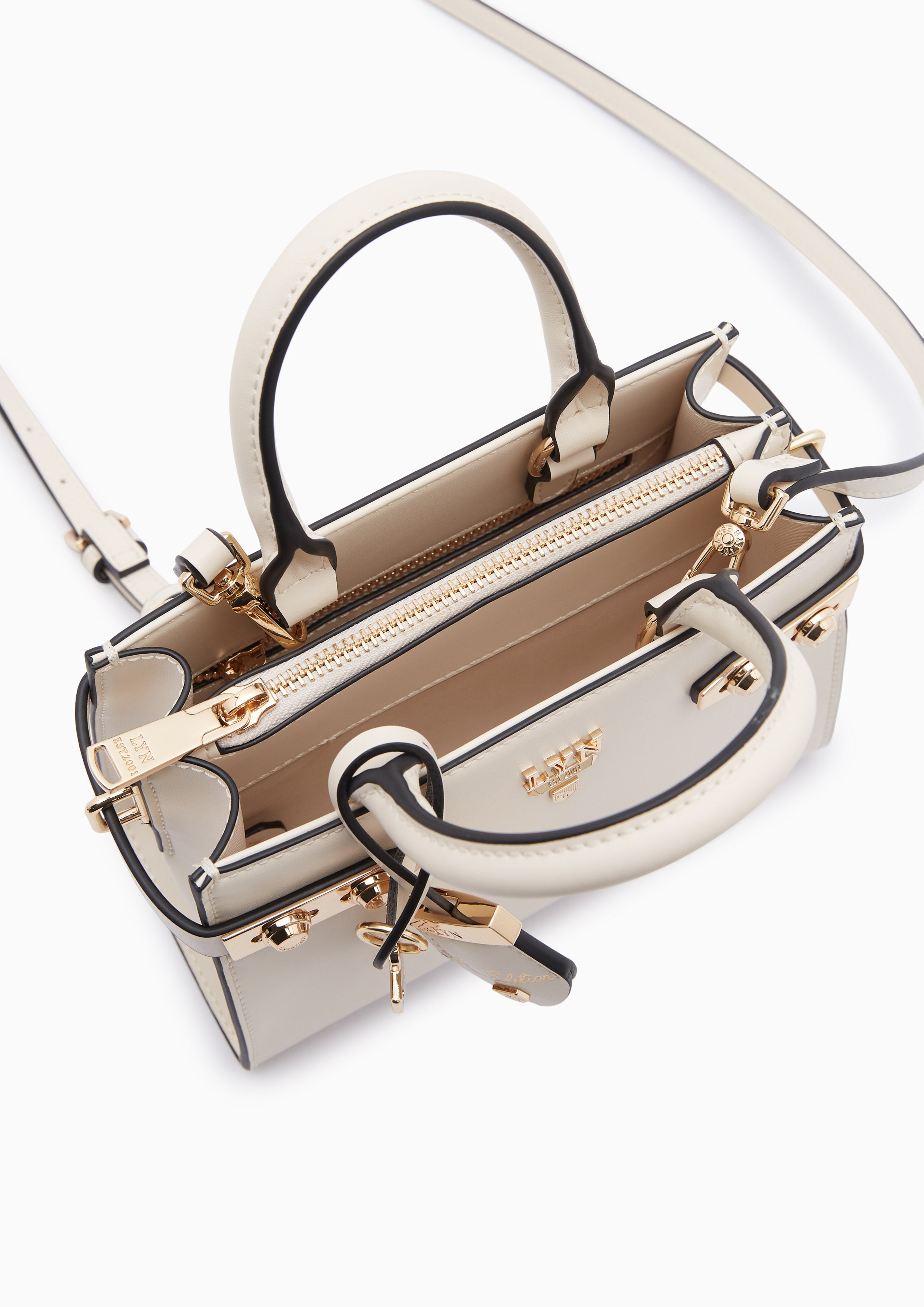 Fineness Re-Edit S Top Handle Bag Ivory