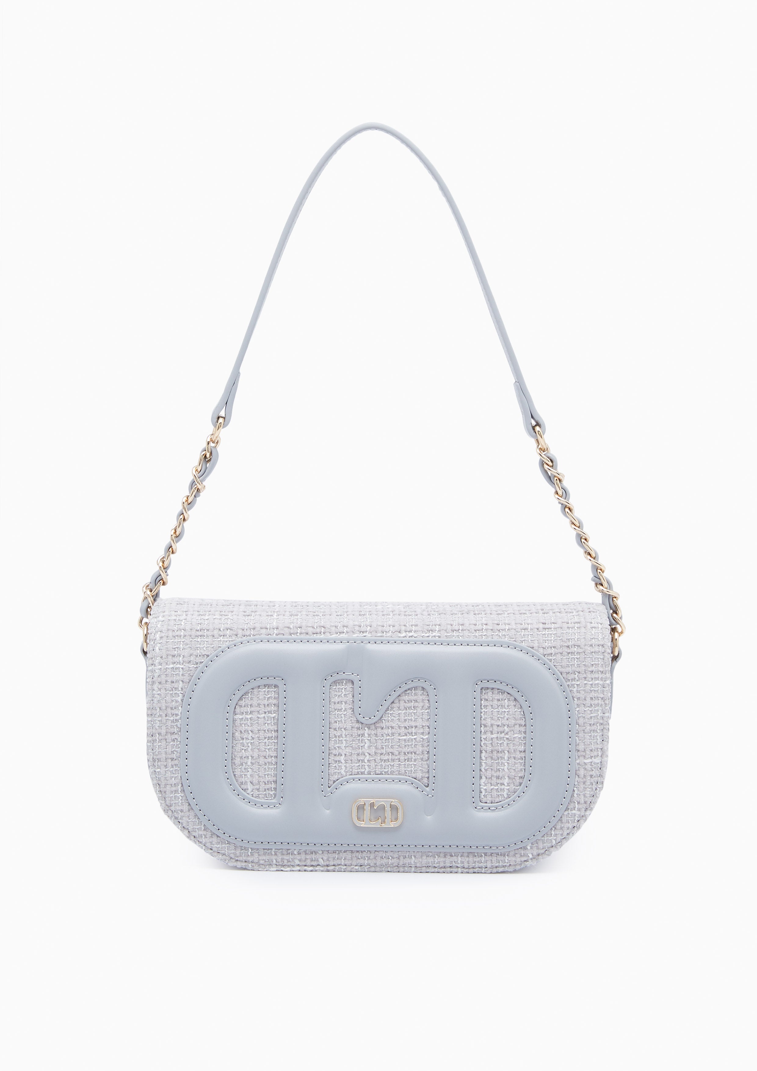 Mistti Tweed Shoulder Bag Grey