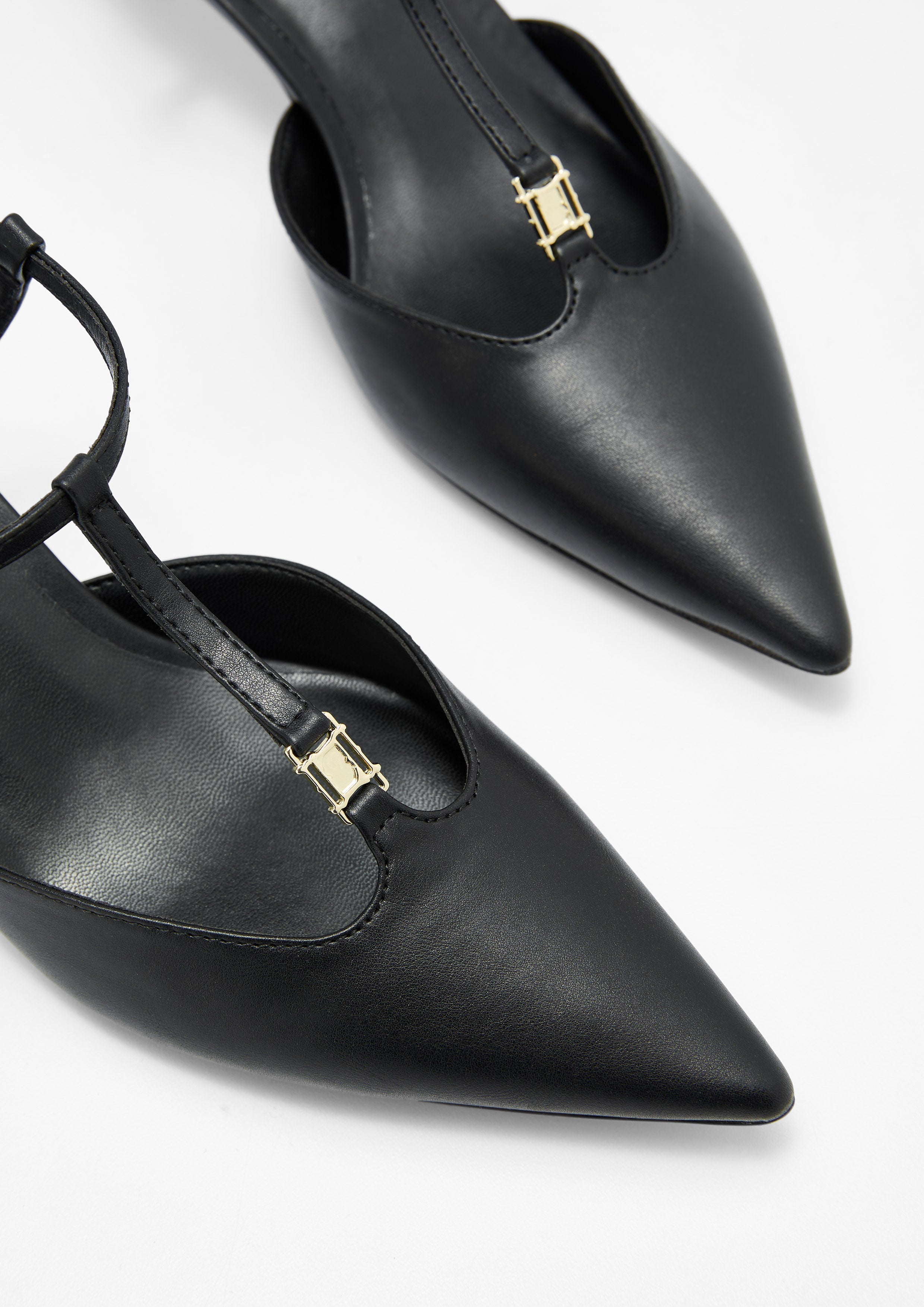 Cady Mid Heel Sandals Black