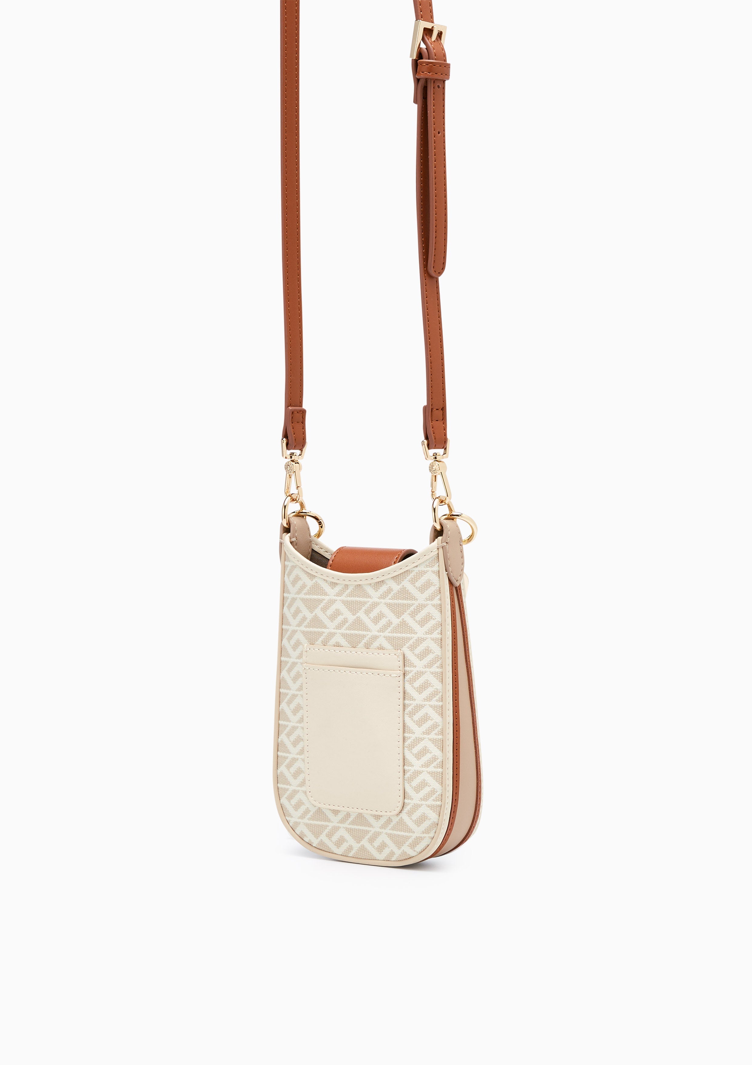 Monas Canvas Mobile Wallet Beige