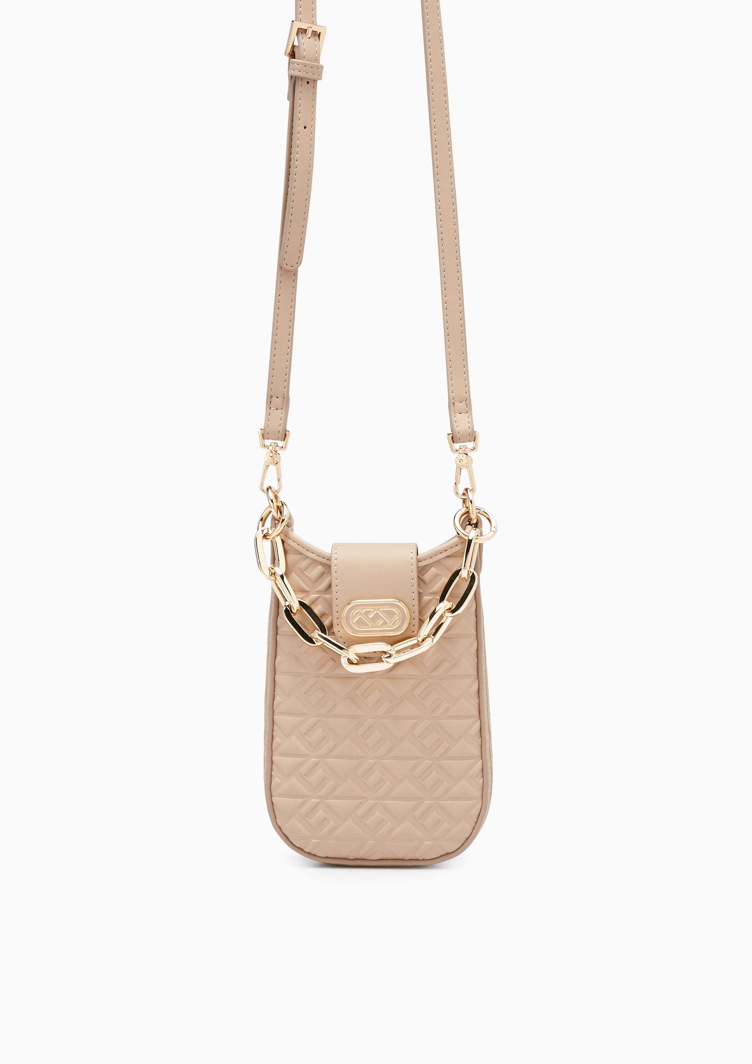 Monas Canvas Mobile Wallet Dark Beige