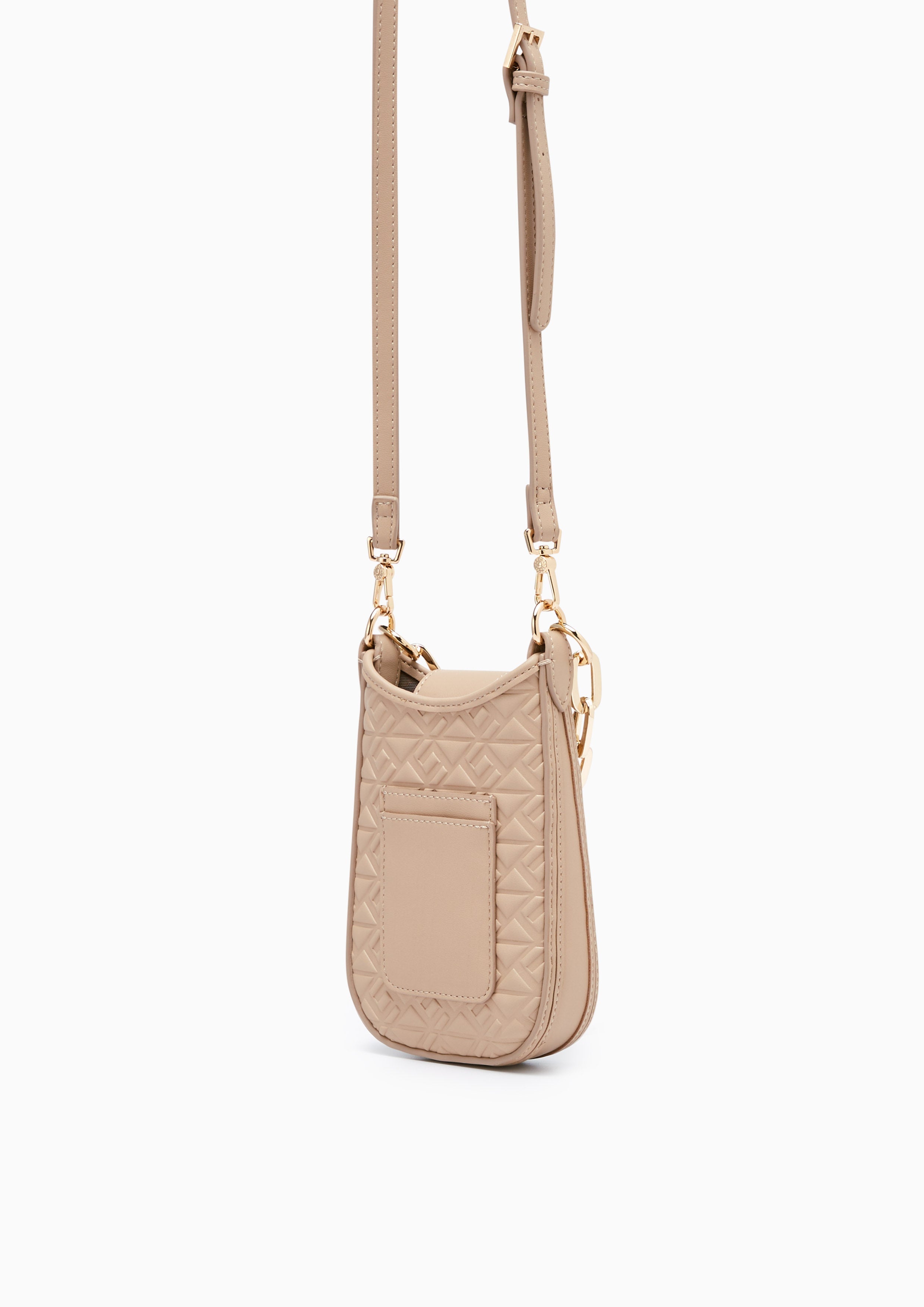 Monas Canvas Mobile Wallet Dark Beige