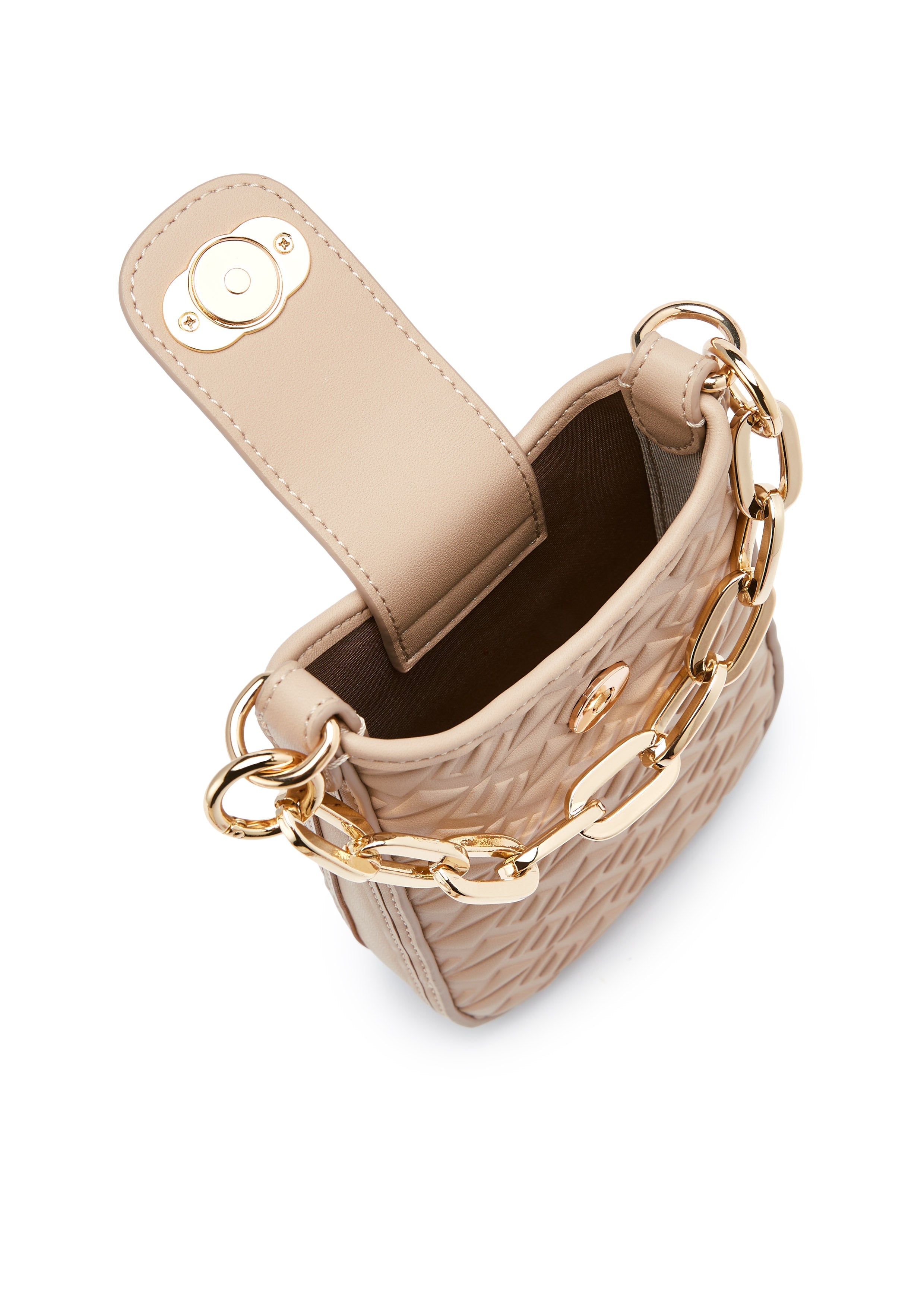 Monas Canvas Mobile Wallet Dark Beige