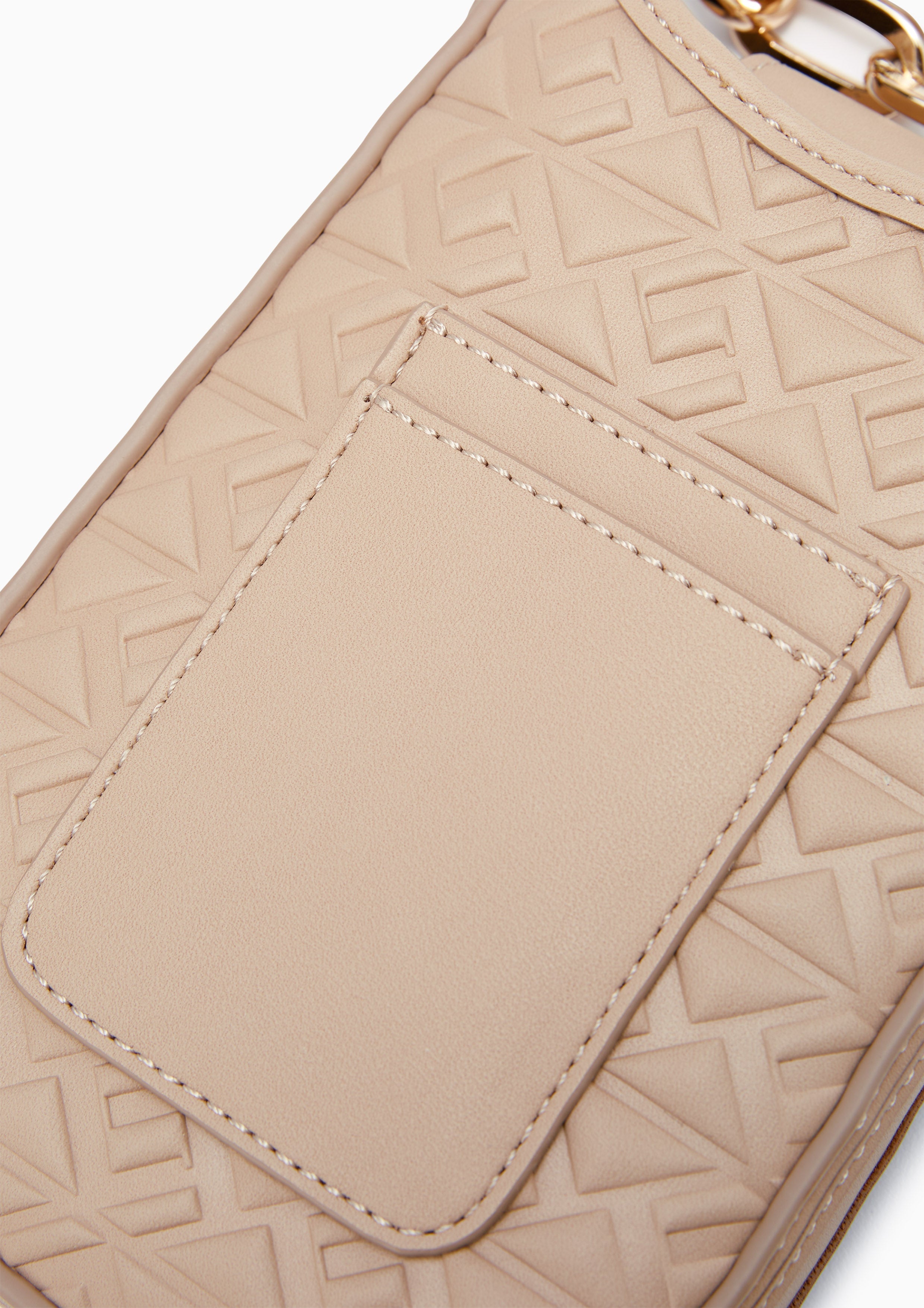 Monas Canvas Mobile Wallet Dark Beige