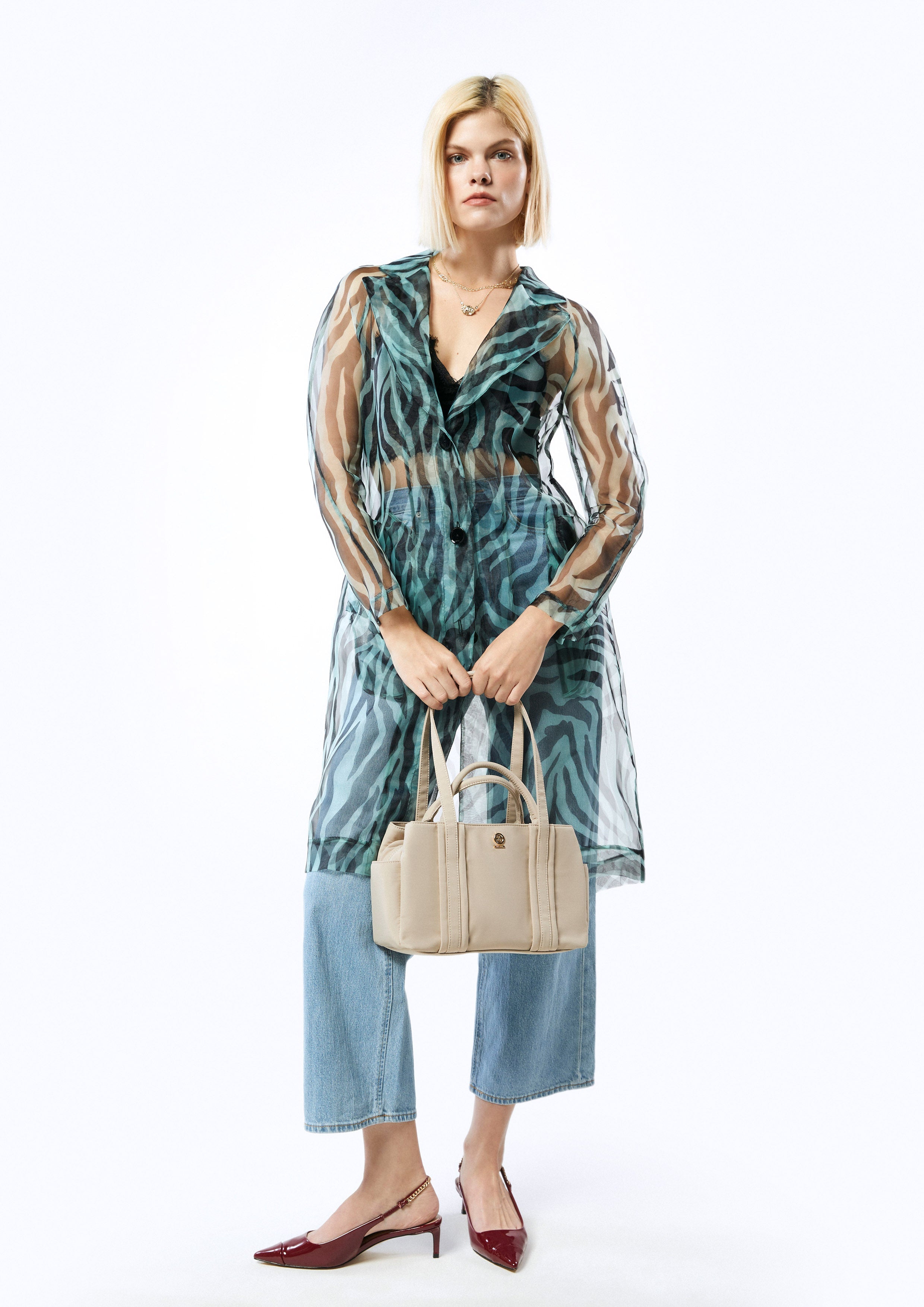 Bimmy Medium Handbag Beige