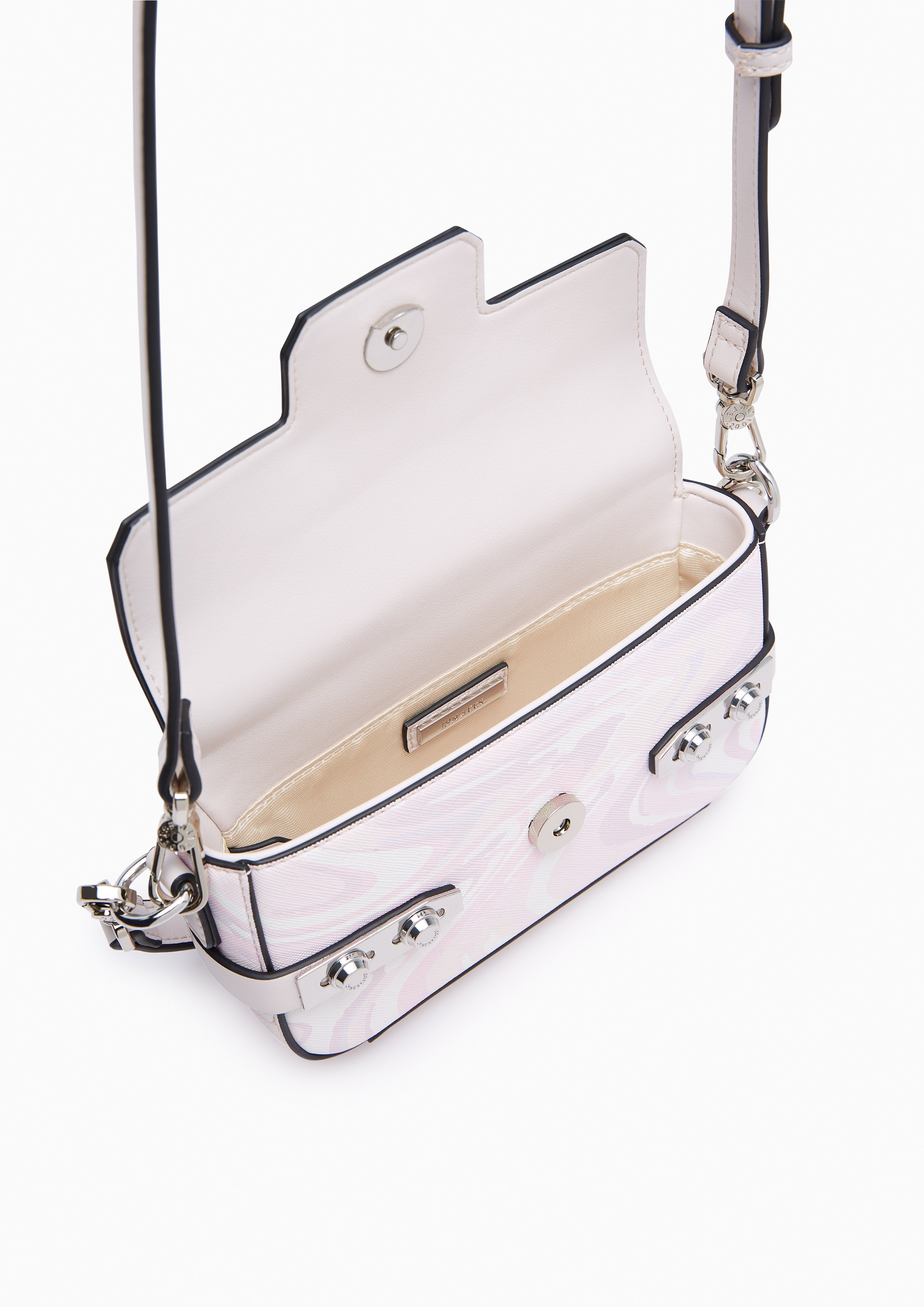 Fineness Marble Mini Crossbody Bag Light Pink