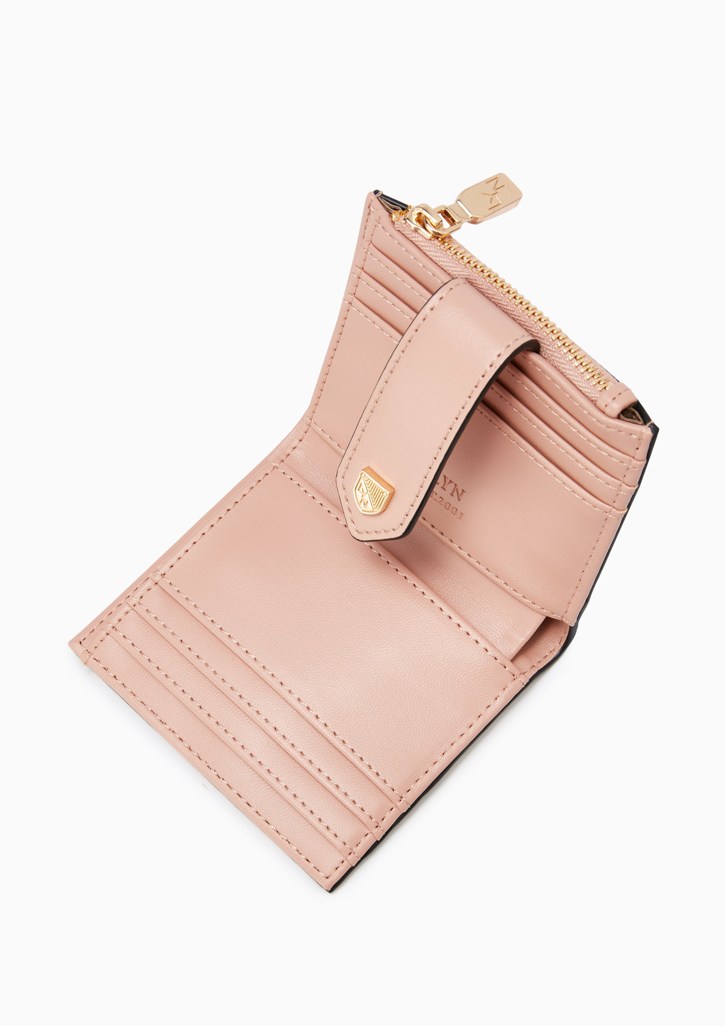 Re-Edit Marble Semi Short Wallet Nude