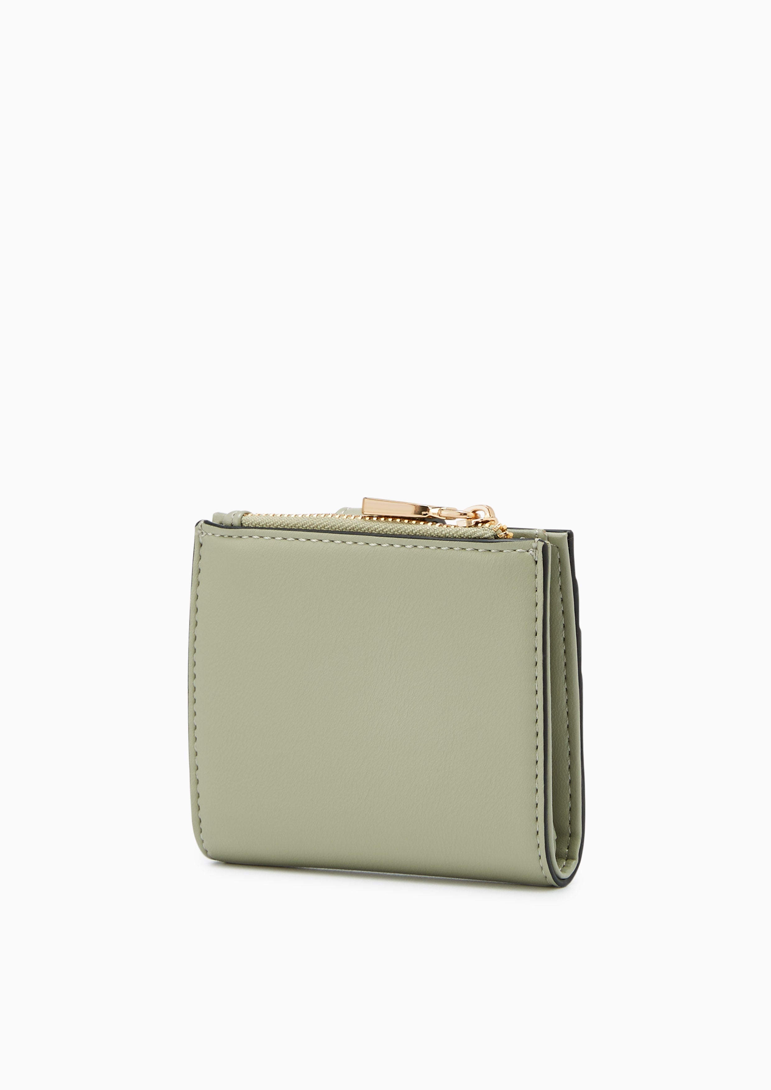 Re-Edit Marble Semi Short Wallet Green