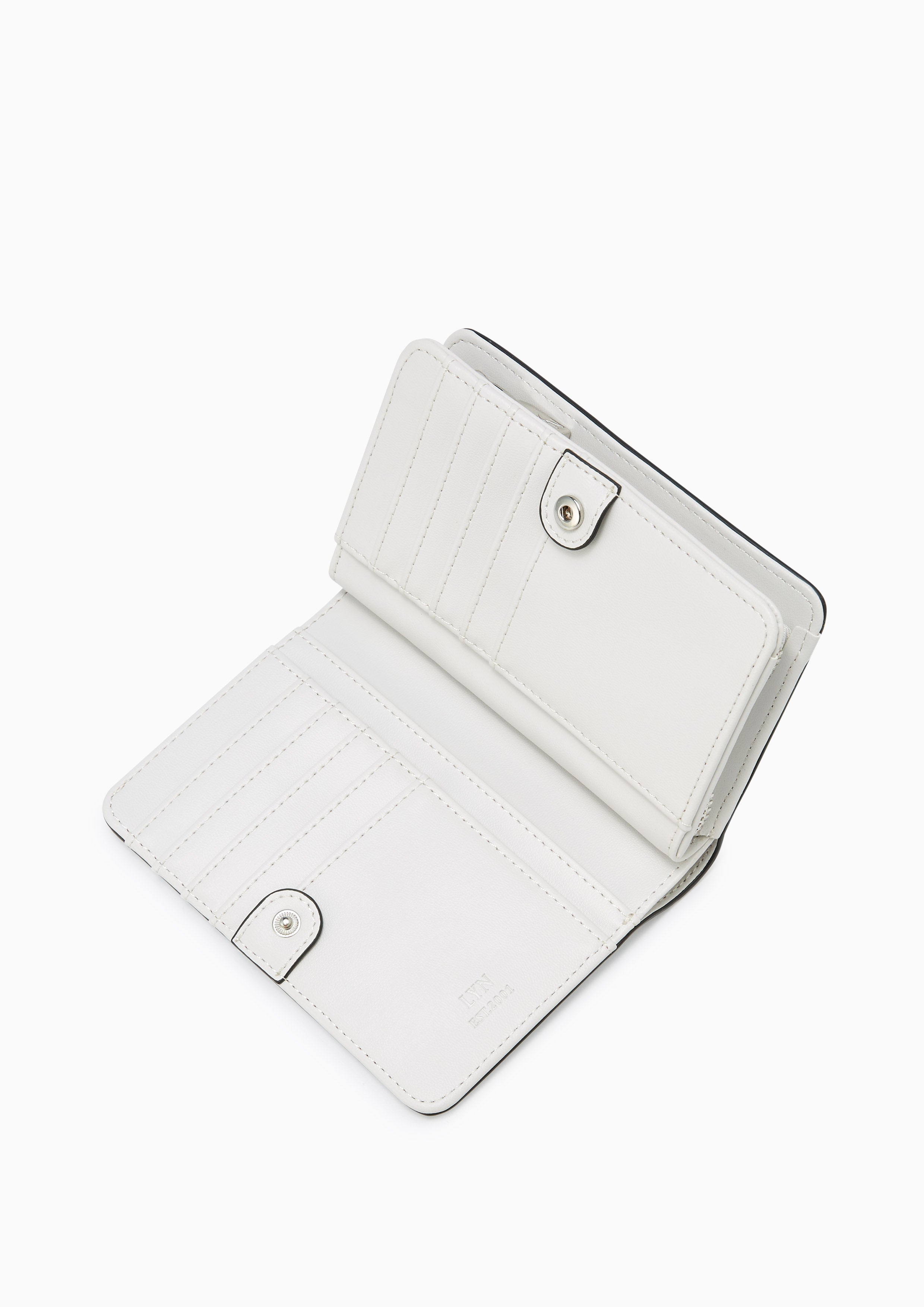 Re-Edit Marble Semi Long Wallet Light Grey