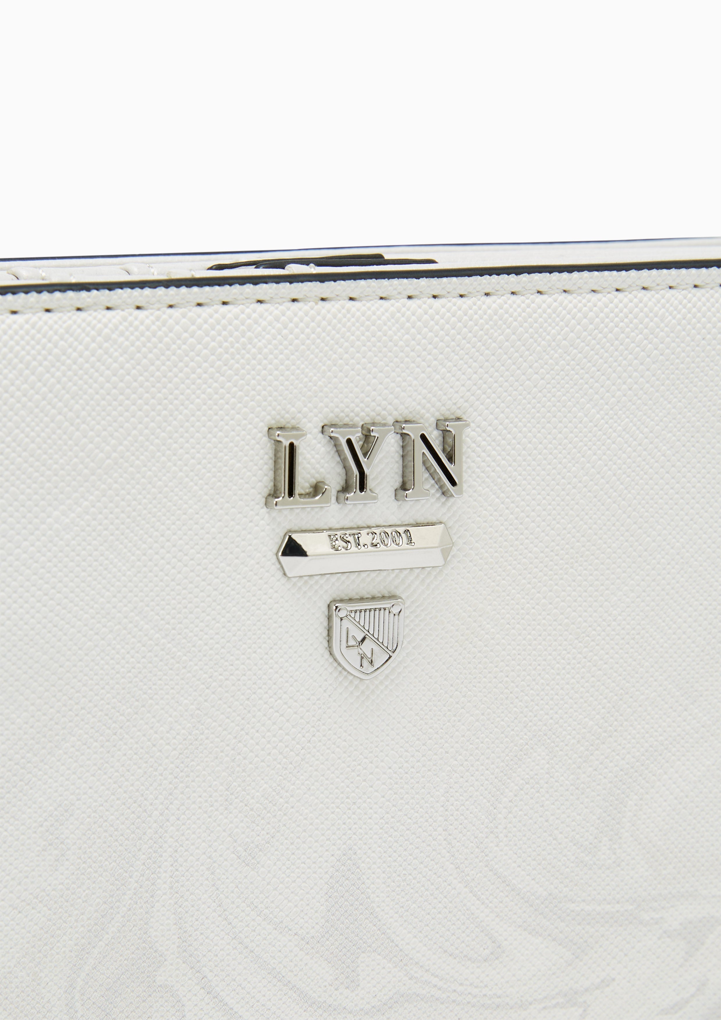 Re-Edit Marble Semi Long Wallet Light Grey
