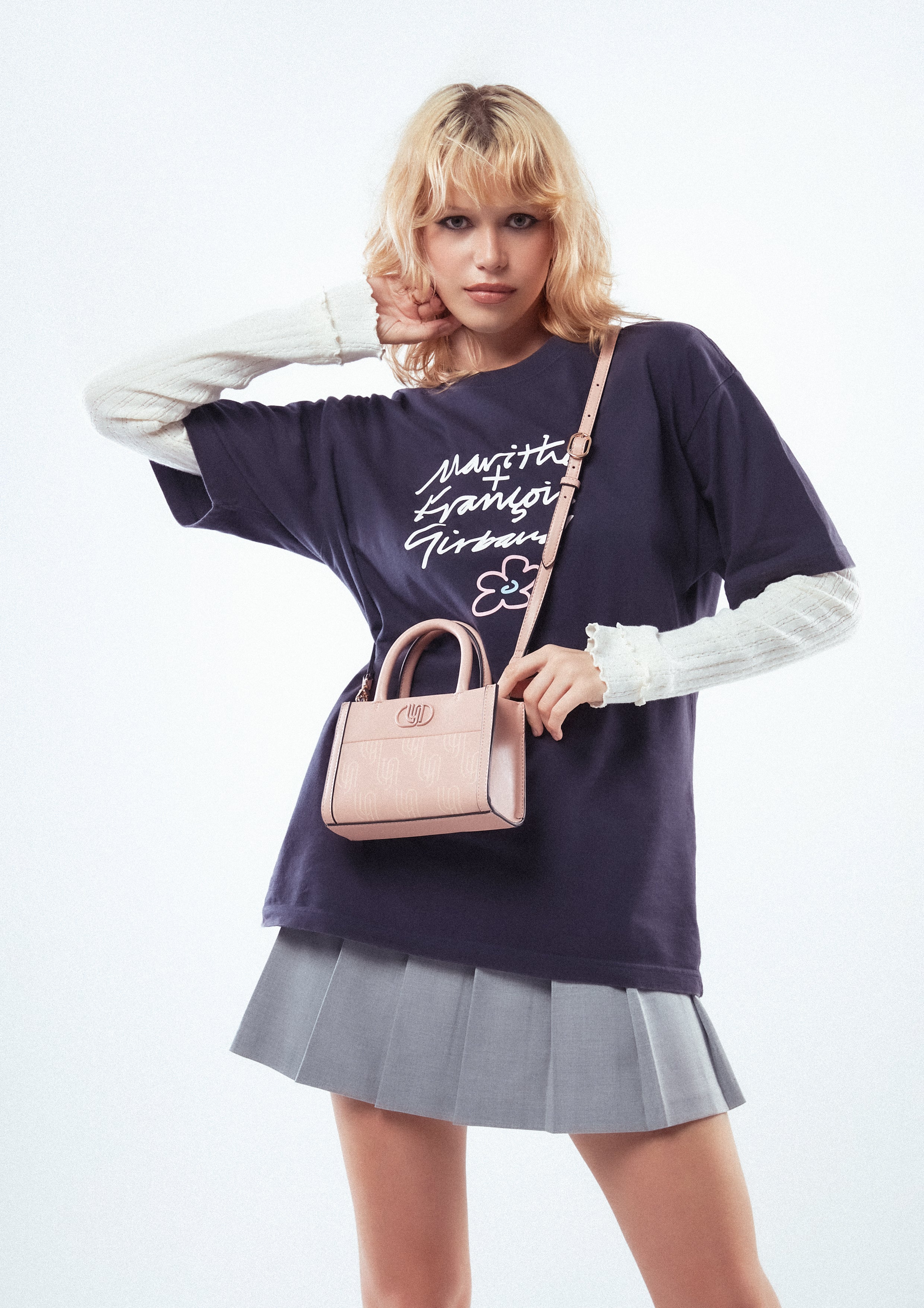 Louvre Infinite Mini Tote Bag Nude
