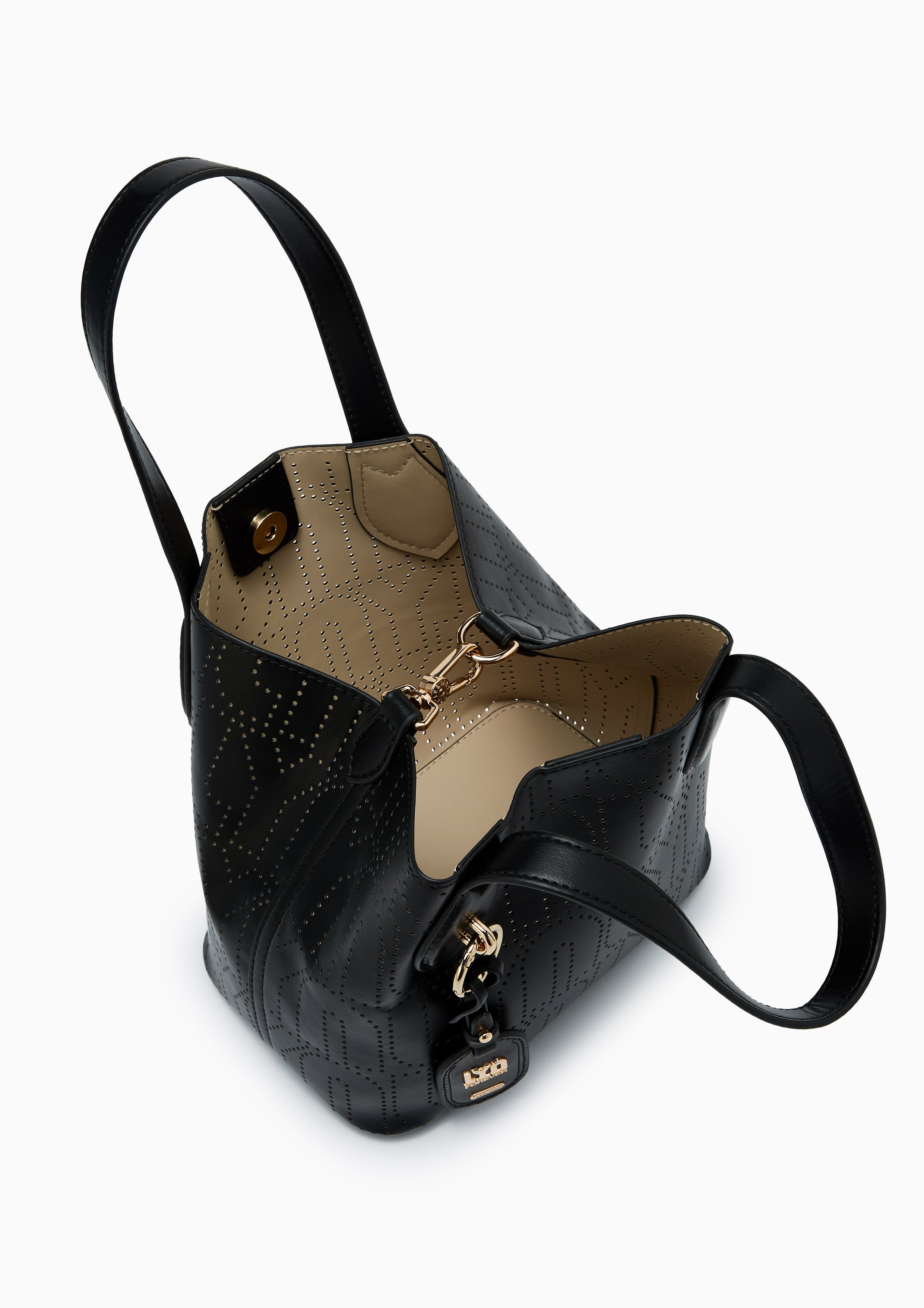 Tyla M Top Handle Bag Black